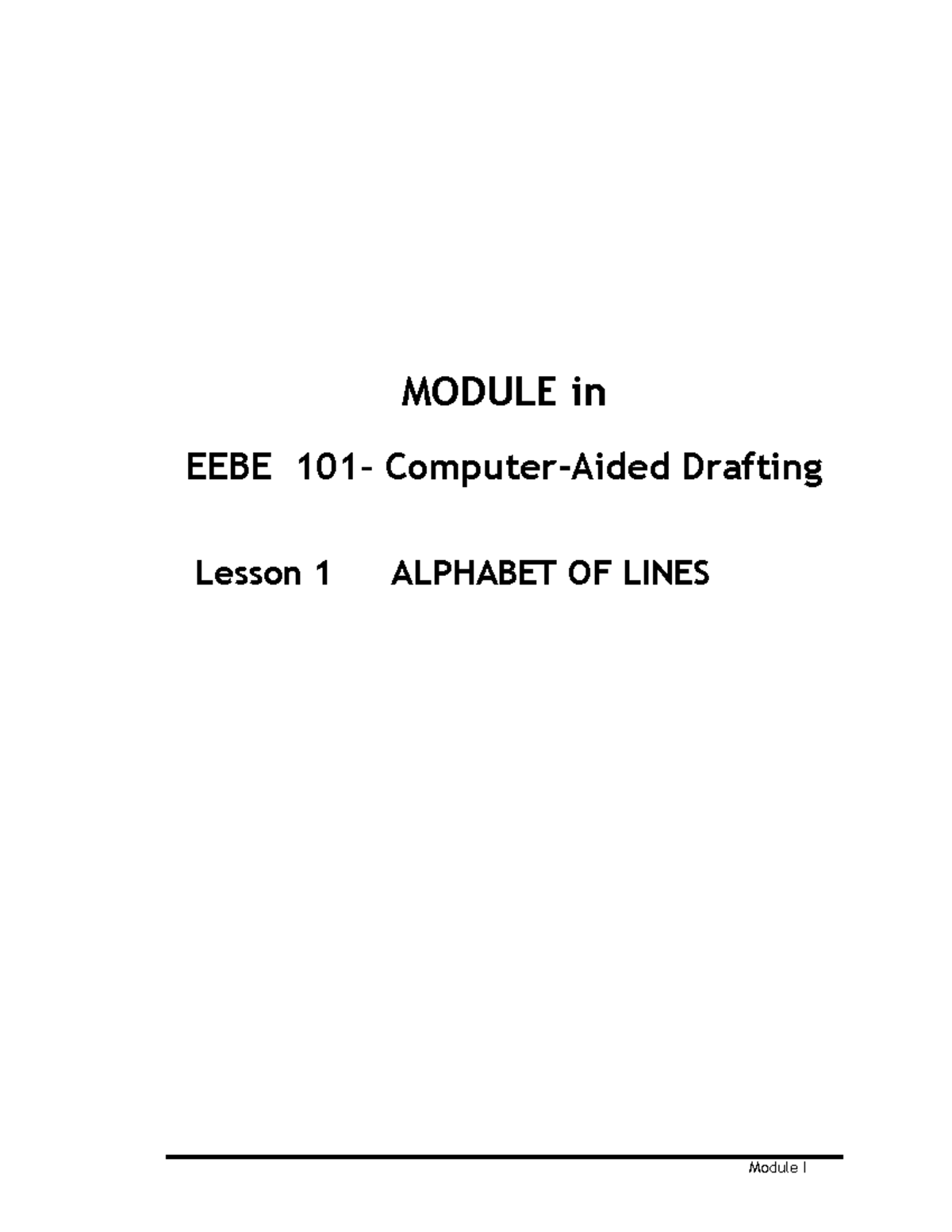 EEBE-101-Lesson-1-Introduction-to-CAD-Drawing-Basics - Studocu