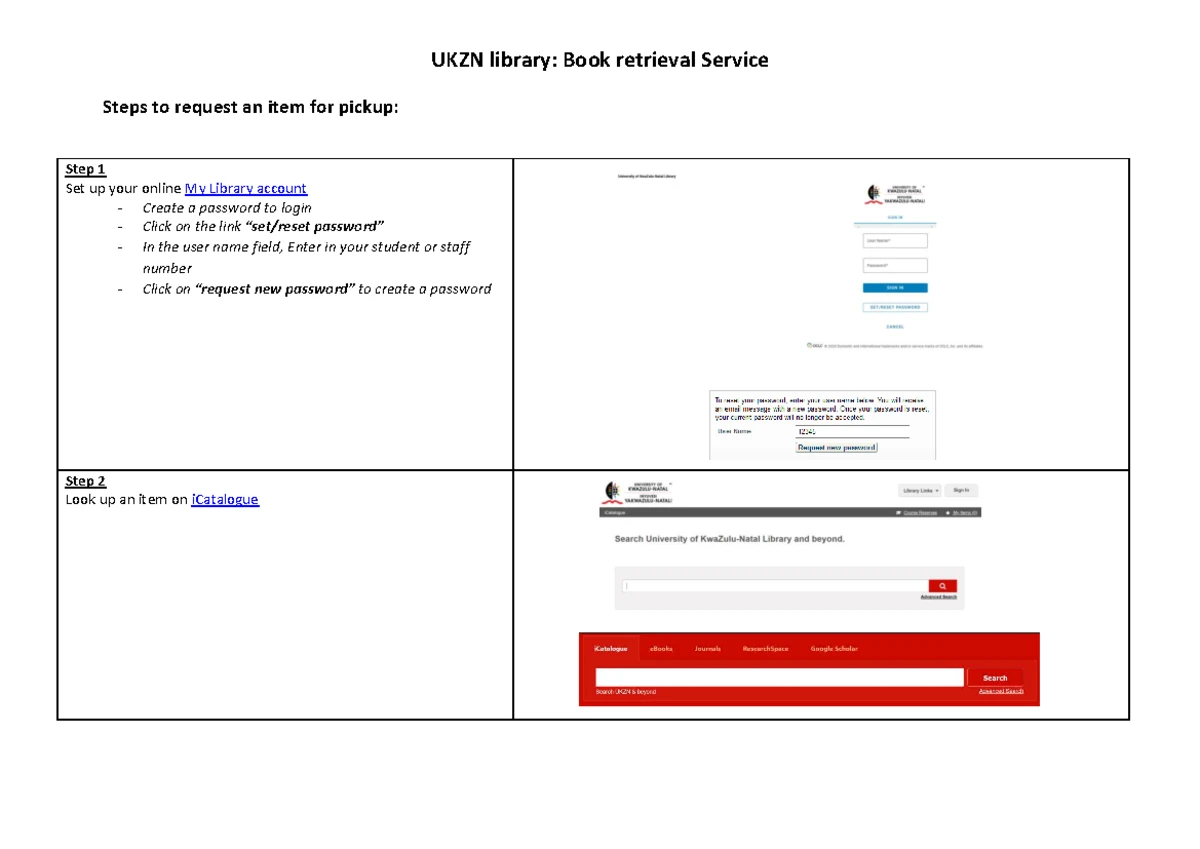 UKZN TURNITIN Student Help Guide: Account Setup & Password Recovery ...