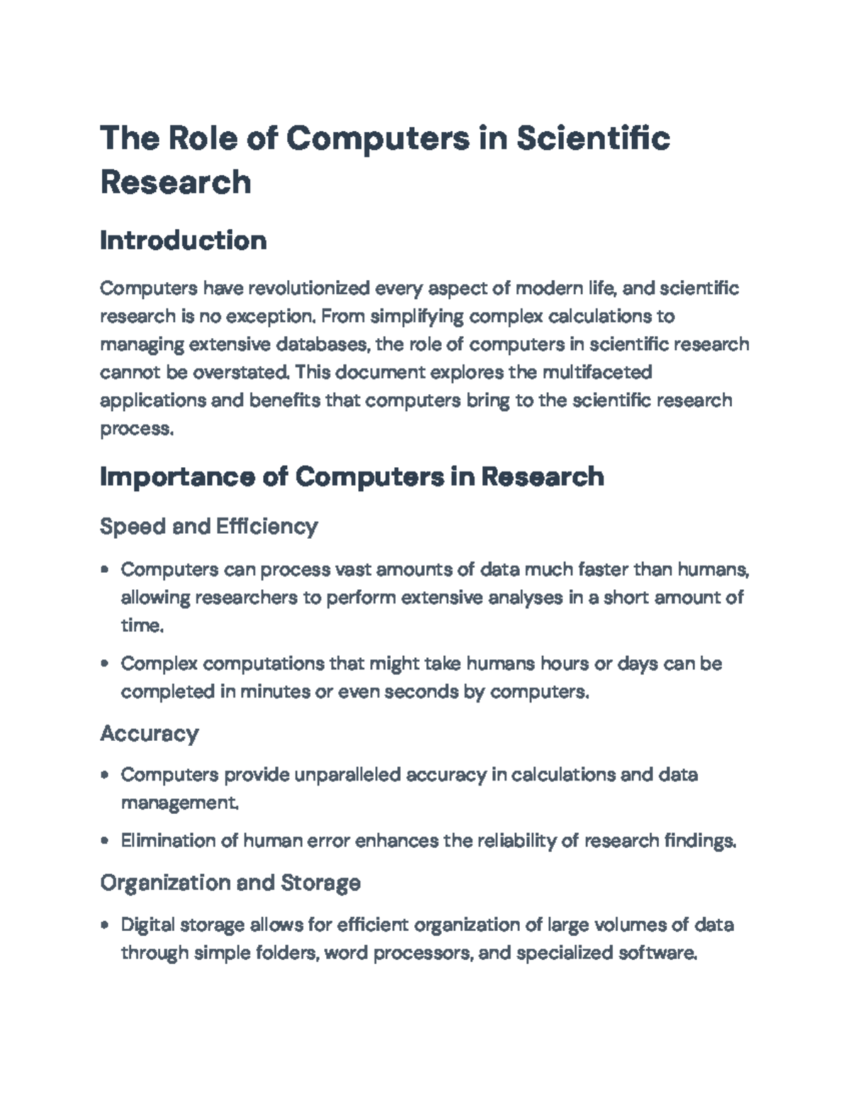 The Role of Computers in Scientific Research: Applications & Benefits ...