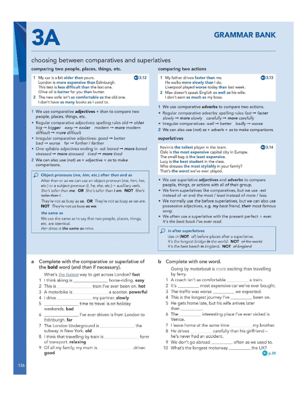 English File 4th Edition Intermediate Grammar Review 3-4 - Studocu