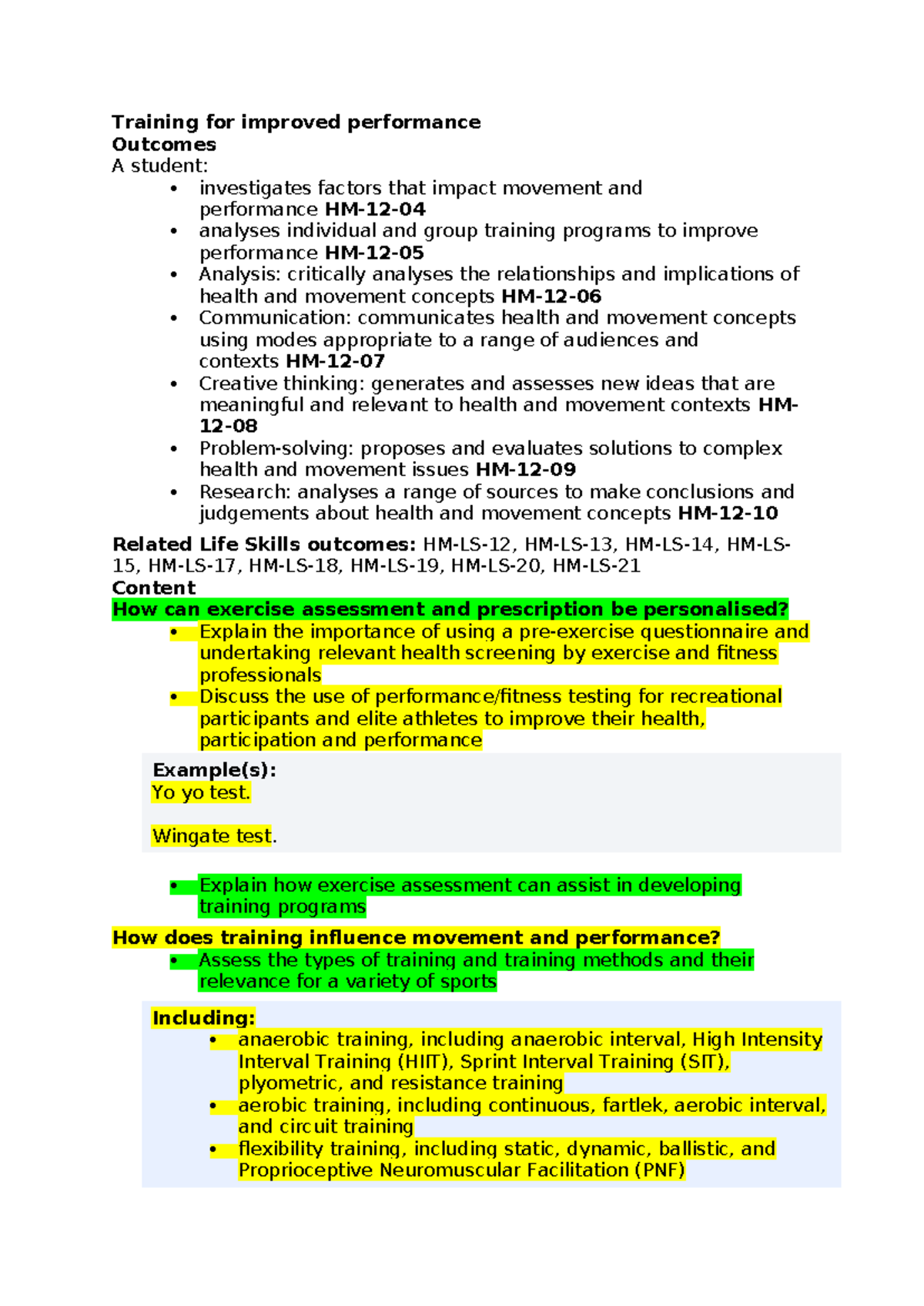 HMS Training for Enhanced Performance Outcomes: Key Concepts & Methods ...