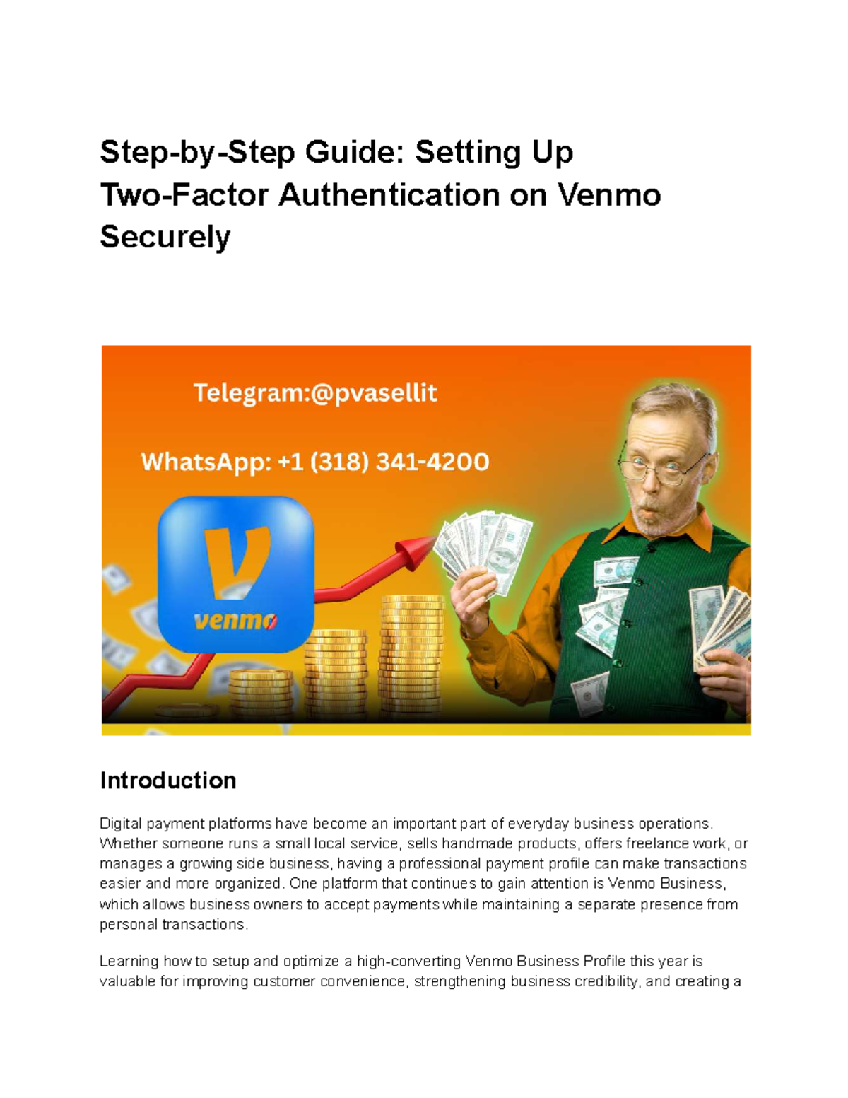 Guide: Step-by-Step Setup of 2FA on Venmo Securely - Studocu
