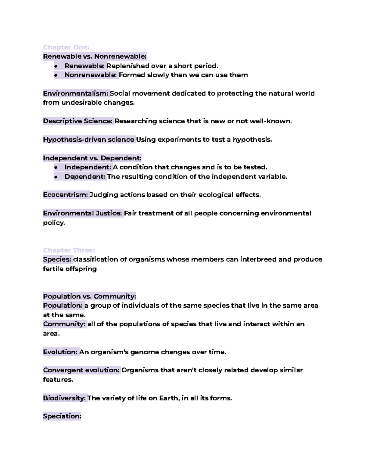 ENV 101 Final Exam Study Guide on Environmental Science Concepts - Studocu