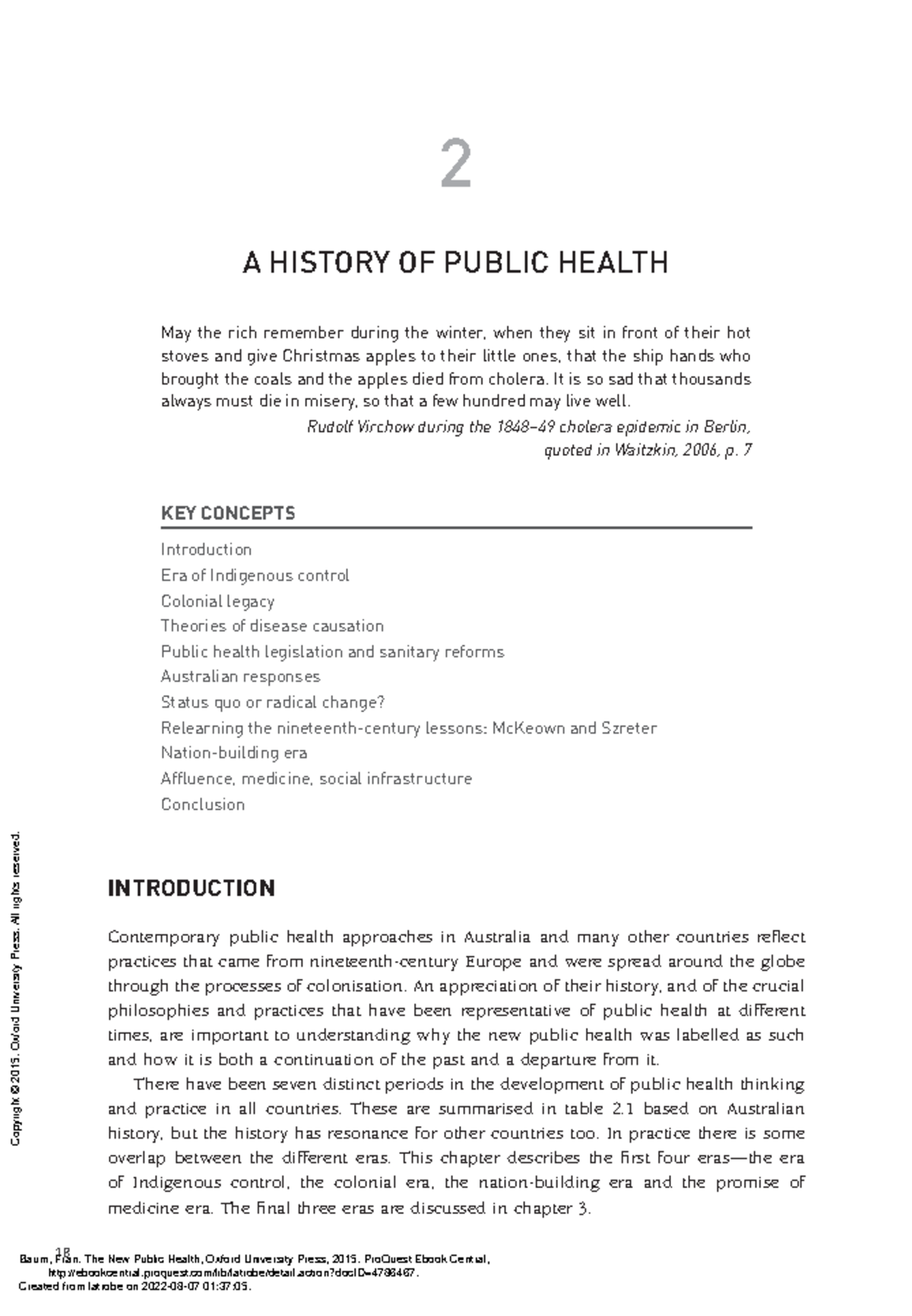 The New Public Health - (2 A History of Public Health) - 18 2 A HISTORY ...