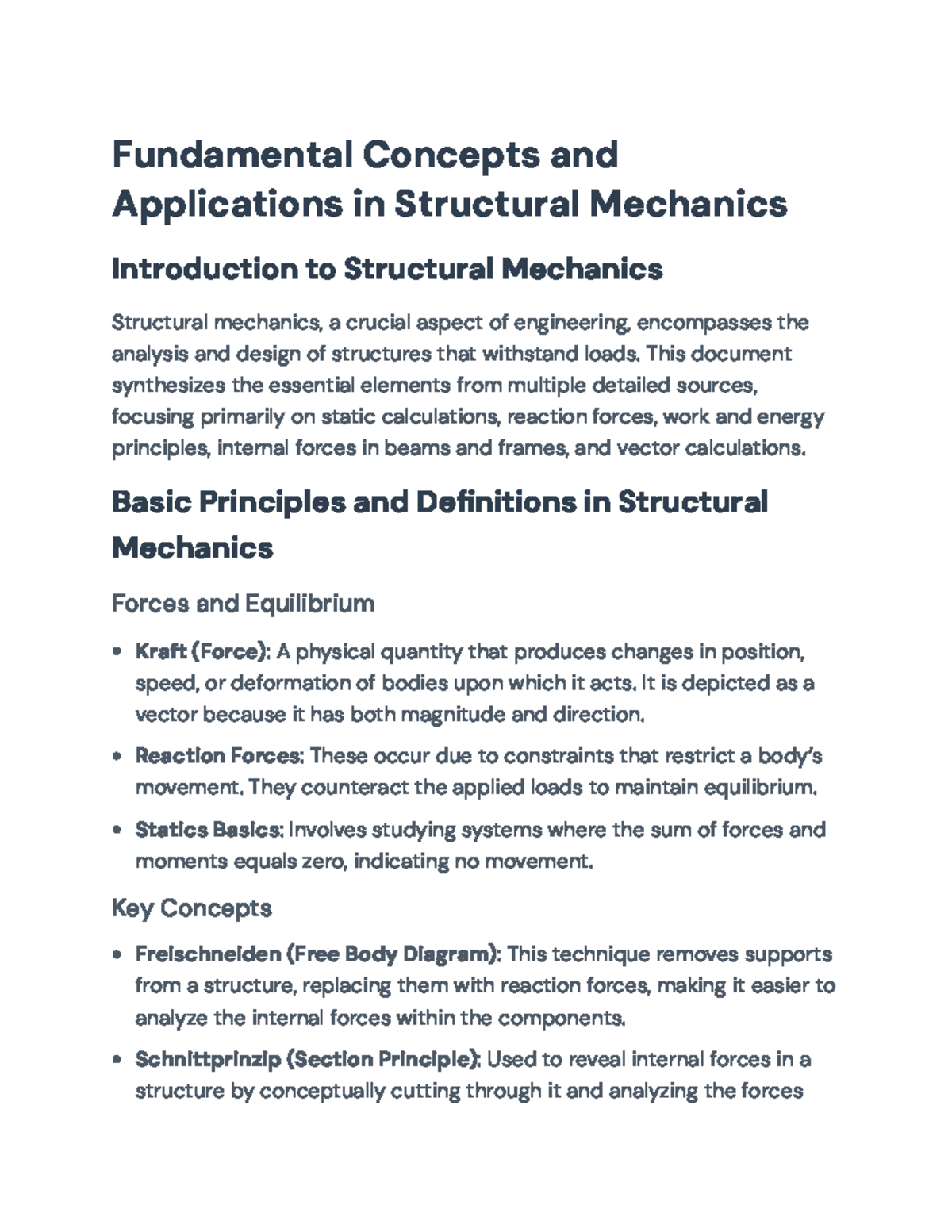 Fundamentals of Structural Mechanics: Key Principles & Calculations ...