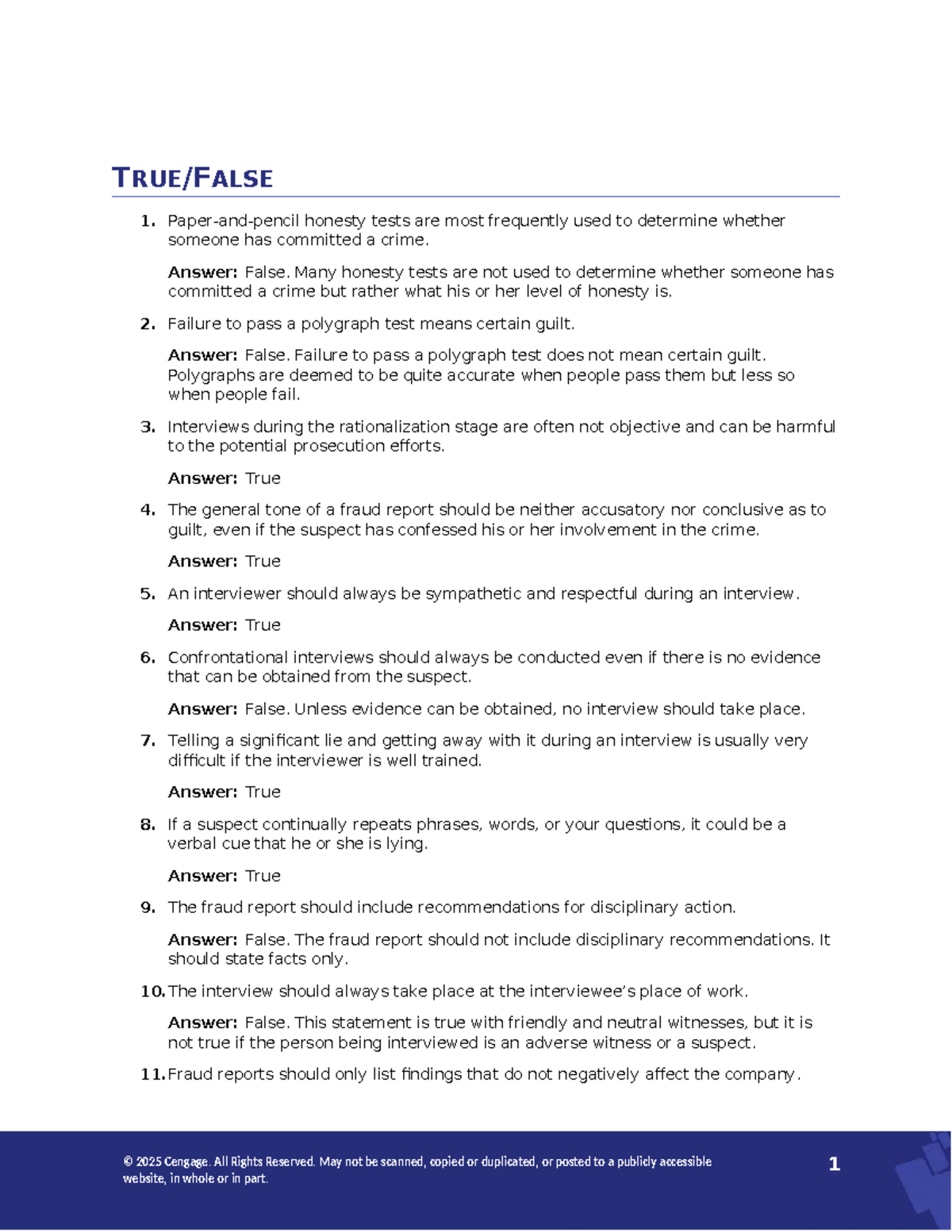 Ch. 10 Solutions: Understanding Honesty Tests and Interview Techniques ...