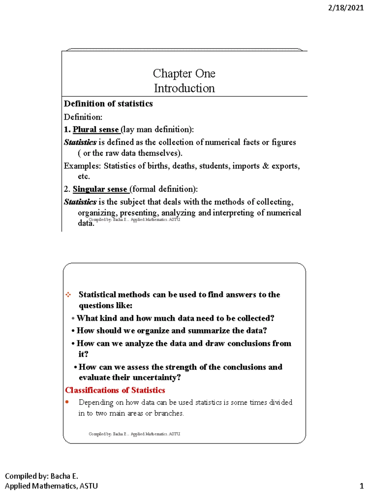 Statistics 101: Understanding Key Concepts and Data Types - Studocu