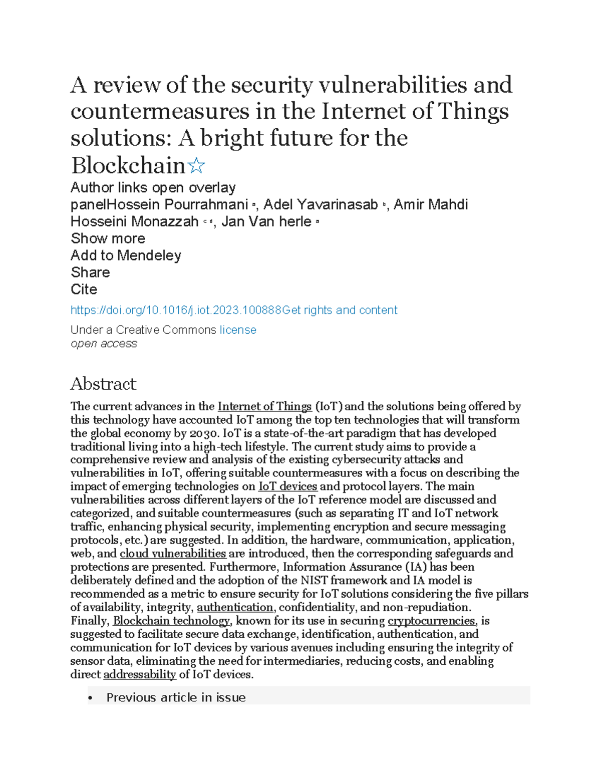A review of the security vulnerabilities and countermeasures in the ...
