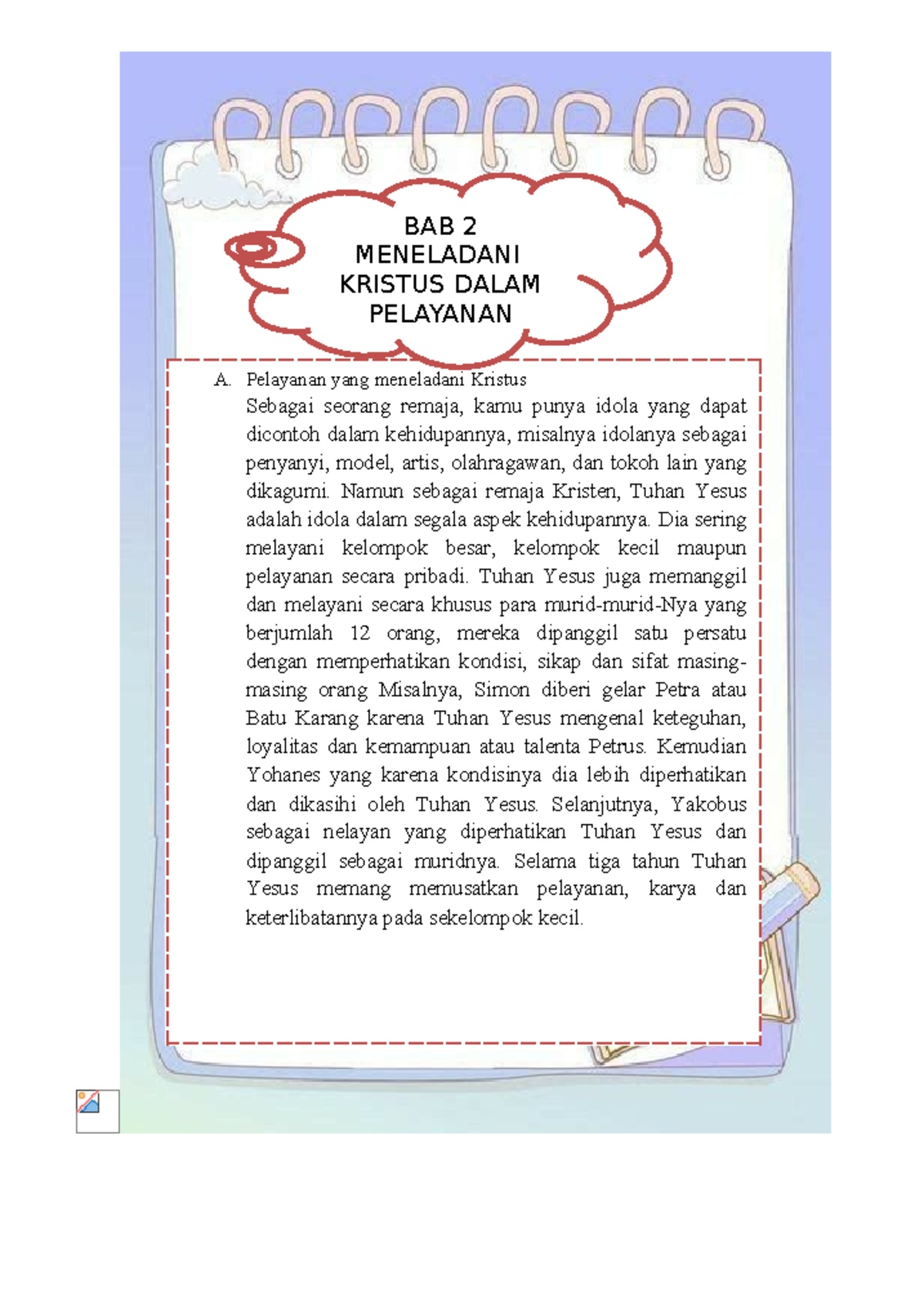 AGAMA KRISTEN_KELAS 9 A, F_MENELADANI KRISTUS DALAM PELAYANAN - Document Preview