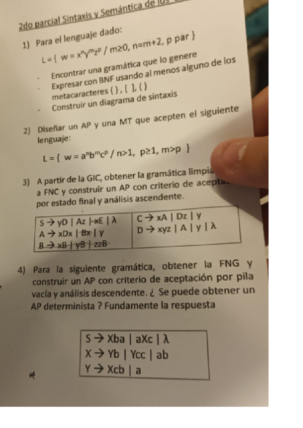 Parcial 2 Práctica: Análisis y Resolución de Gramáticas - Document Preview