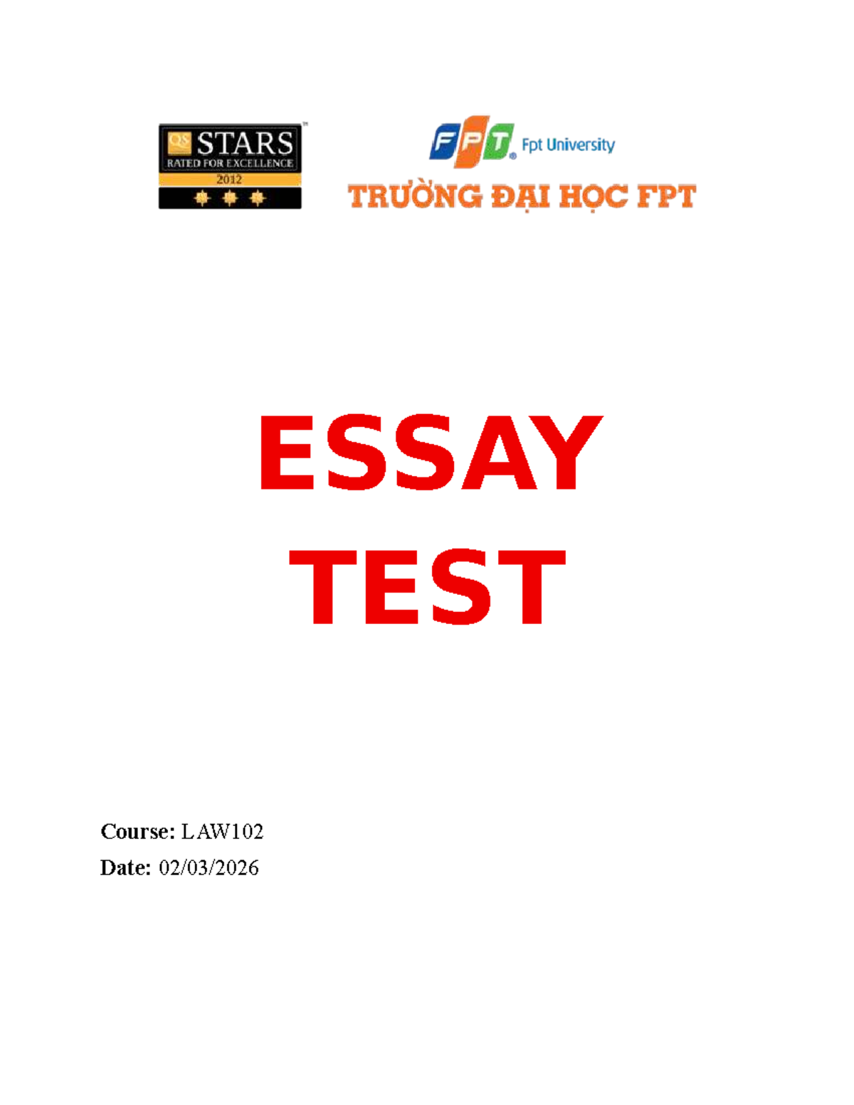 LAW102 Essay Test: Understanding Offer and Acceptance in Contracts ...