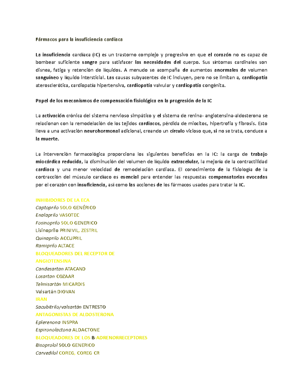 Fármacos para la Insuficiencia Cardíaca: Digitalicos y Antirritmicos ...
