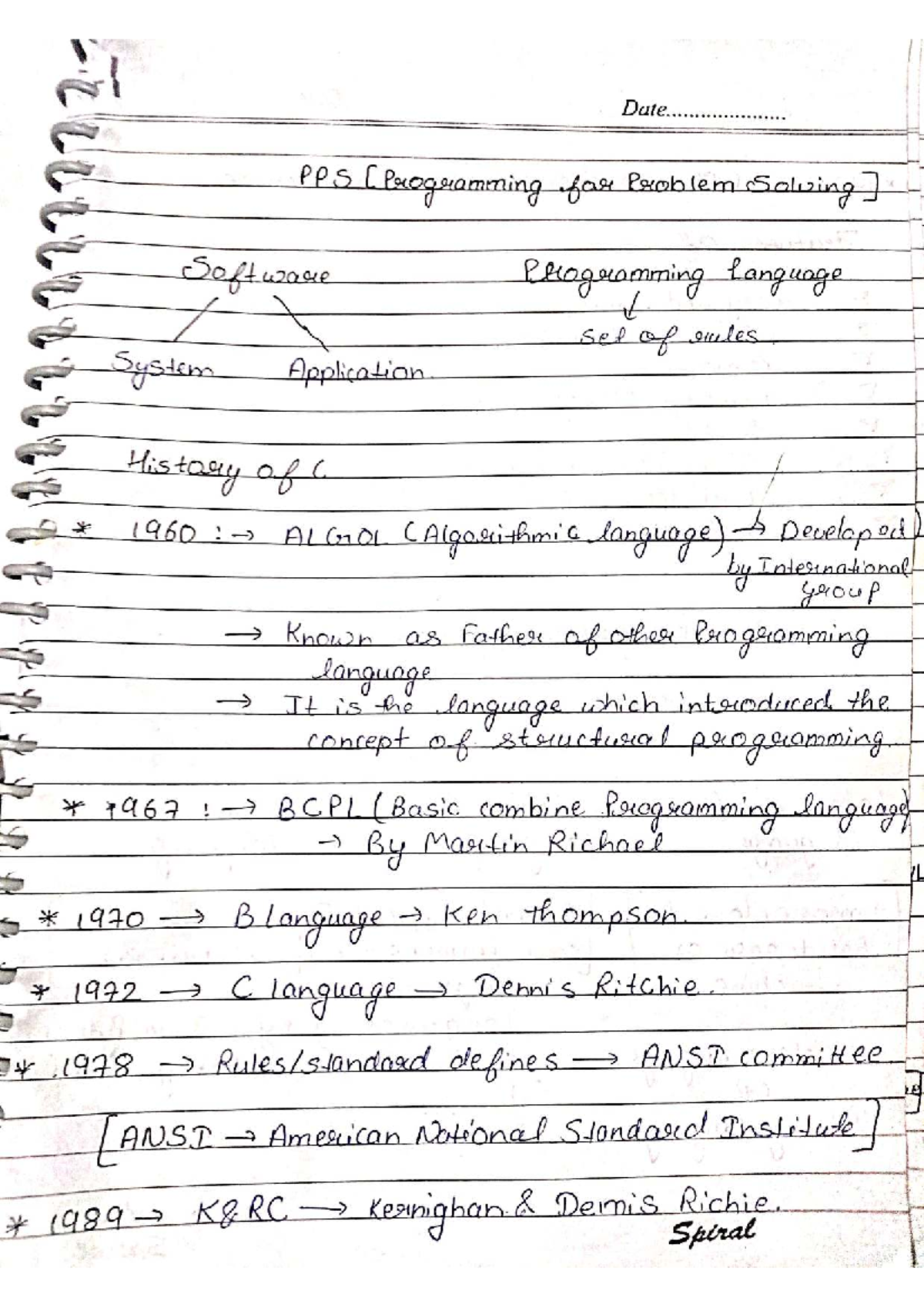C Programming Language Overview: Key Concepts and History - Notes Unit ...