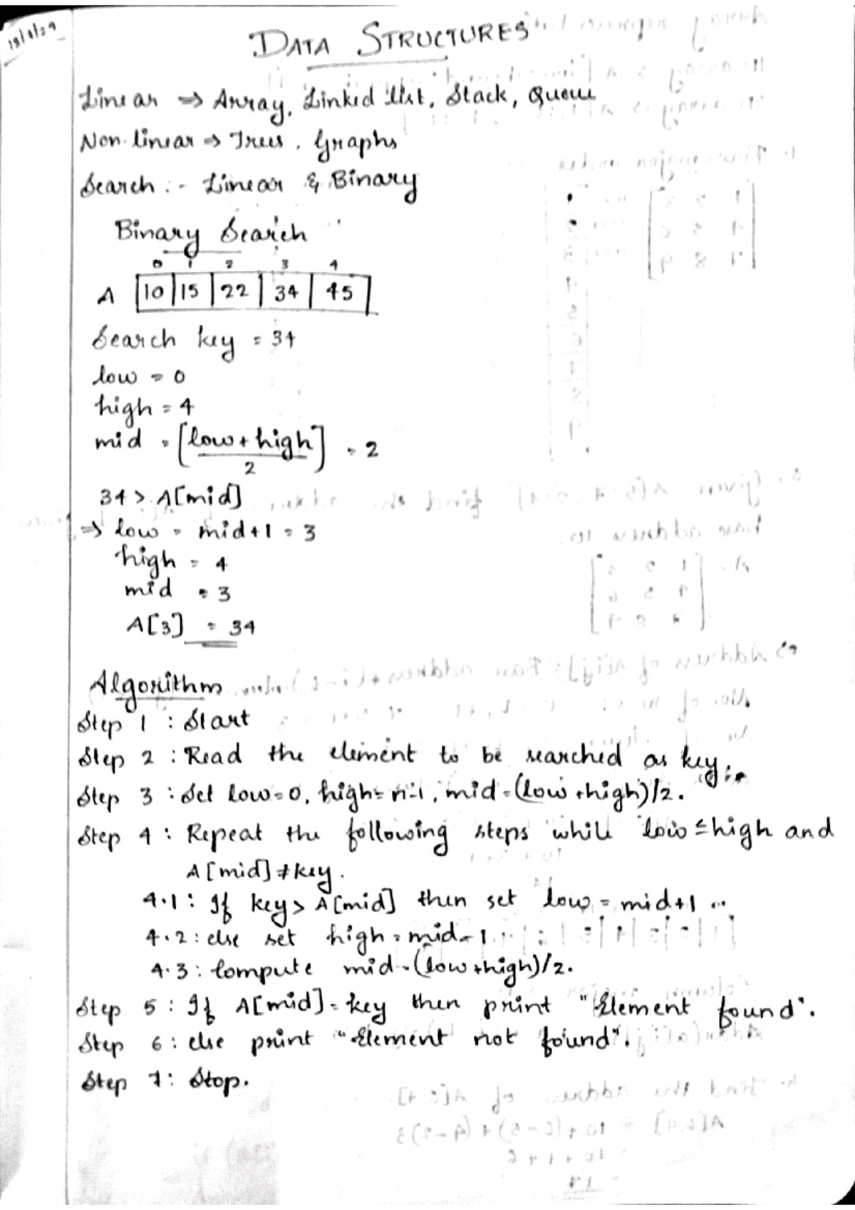 DS Mod 2 - Data Structures: Arrays, Stacks, and Polynomials Guide - Studocu
