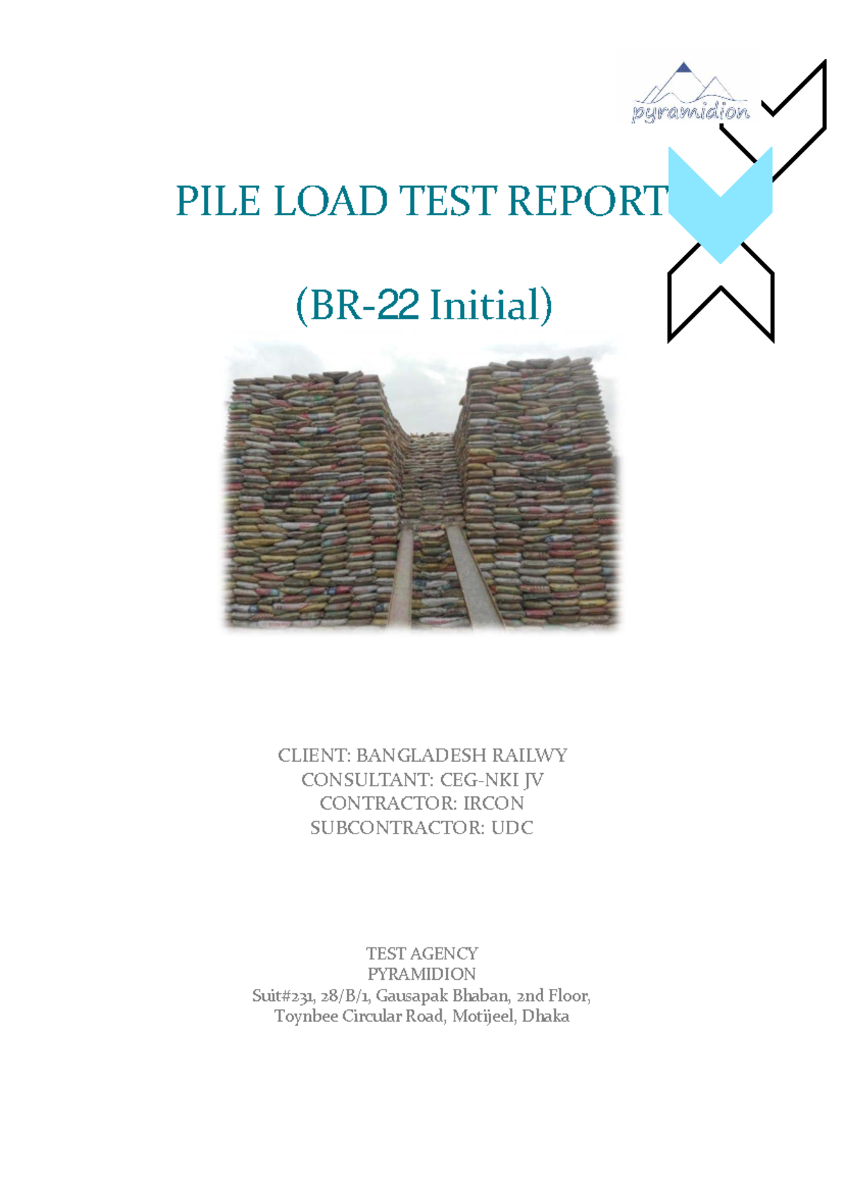 PILE LOAD TEST REPORT BR 22 - Initial Findings and Analysis - Studocu