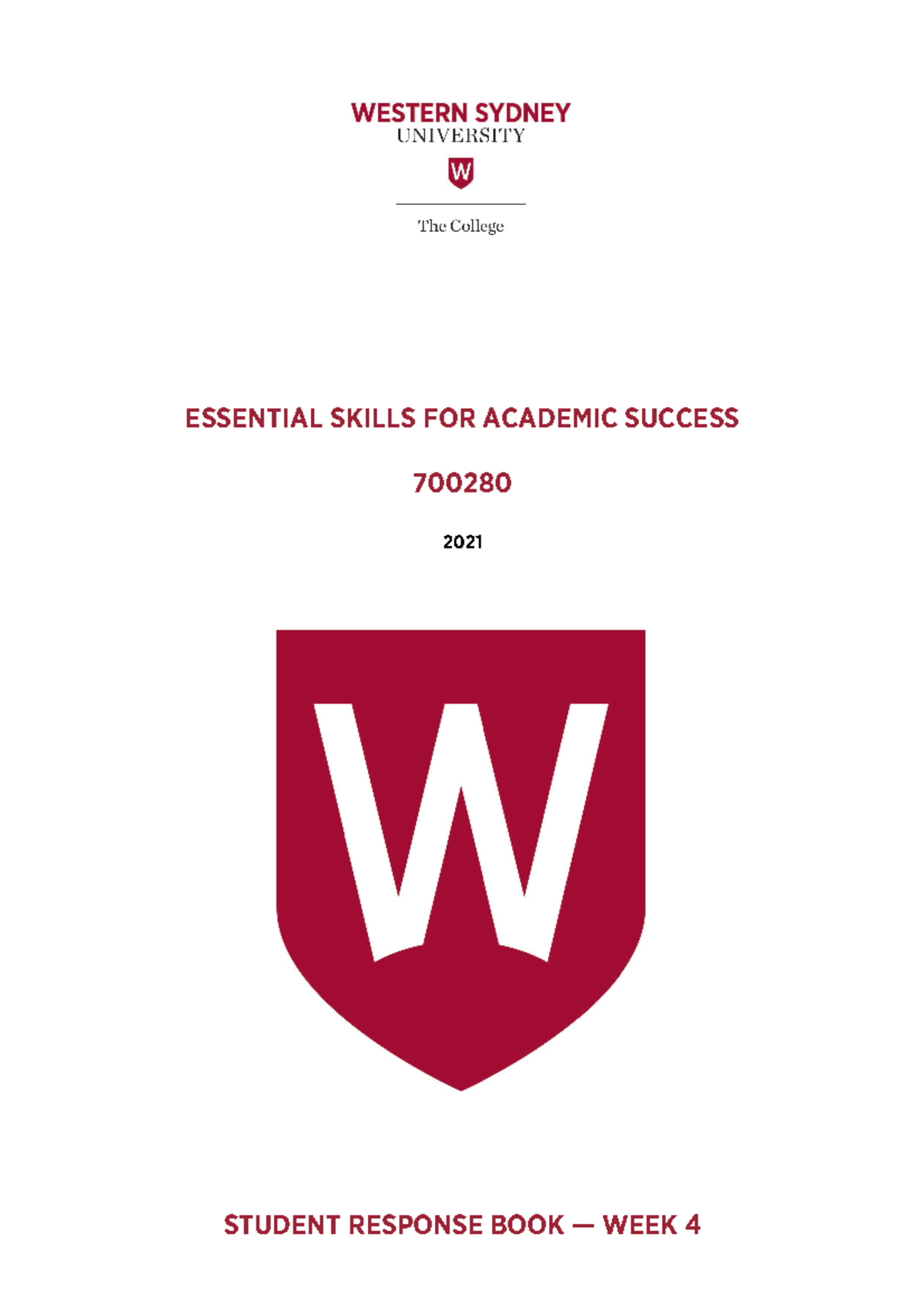 700280 ES4AS - Week 4 - Response book v1.0 Fillable - STUDENT RESPONSE ...