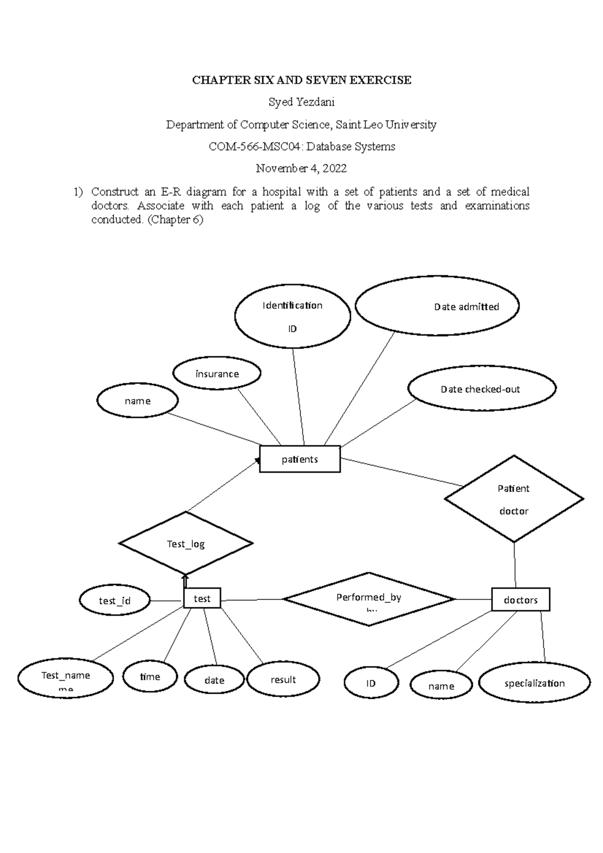 COM-566-MSC04: Database Systems Chapter 6 Exercises and Solutions - Studocu