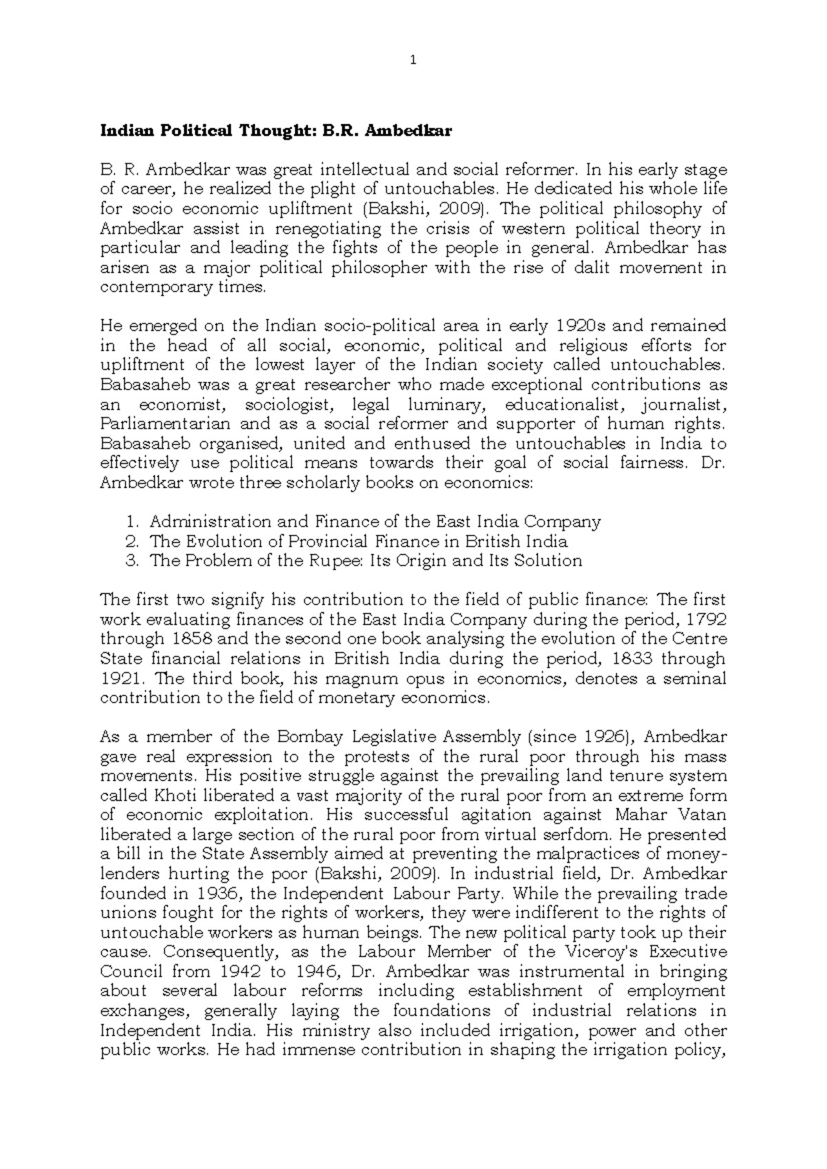 Indian Political Thought: B.R. Ambedkar's Vision for Social Justice ...
