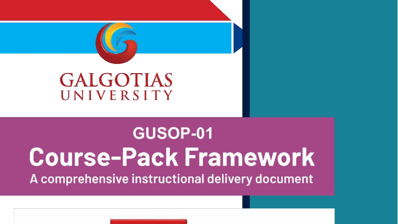 Course Pack-Java Programming 2025 - ####### The Course Pack is a ...