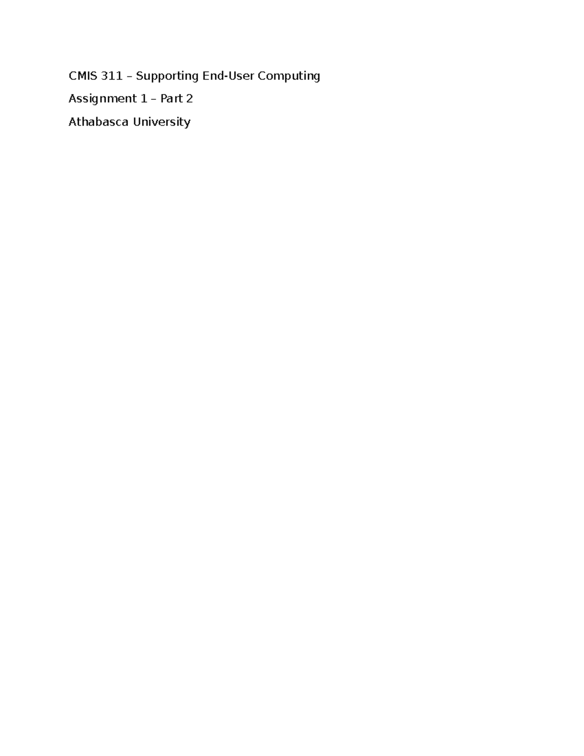 CMIS 311 Assignment 1.2: Evaluating Listening Skills of Bob - Studocu