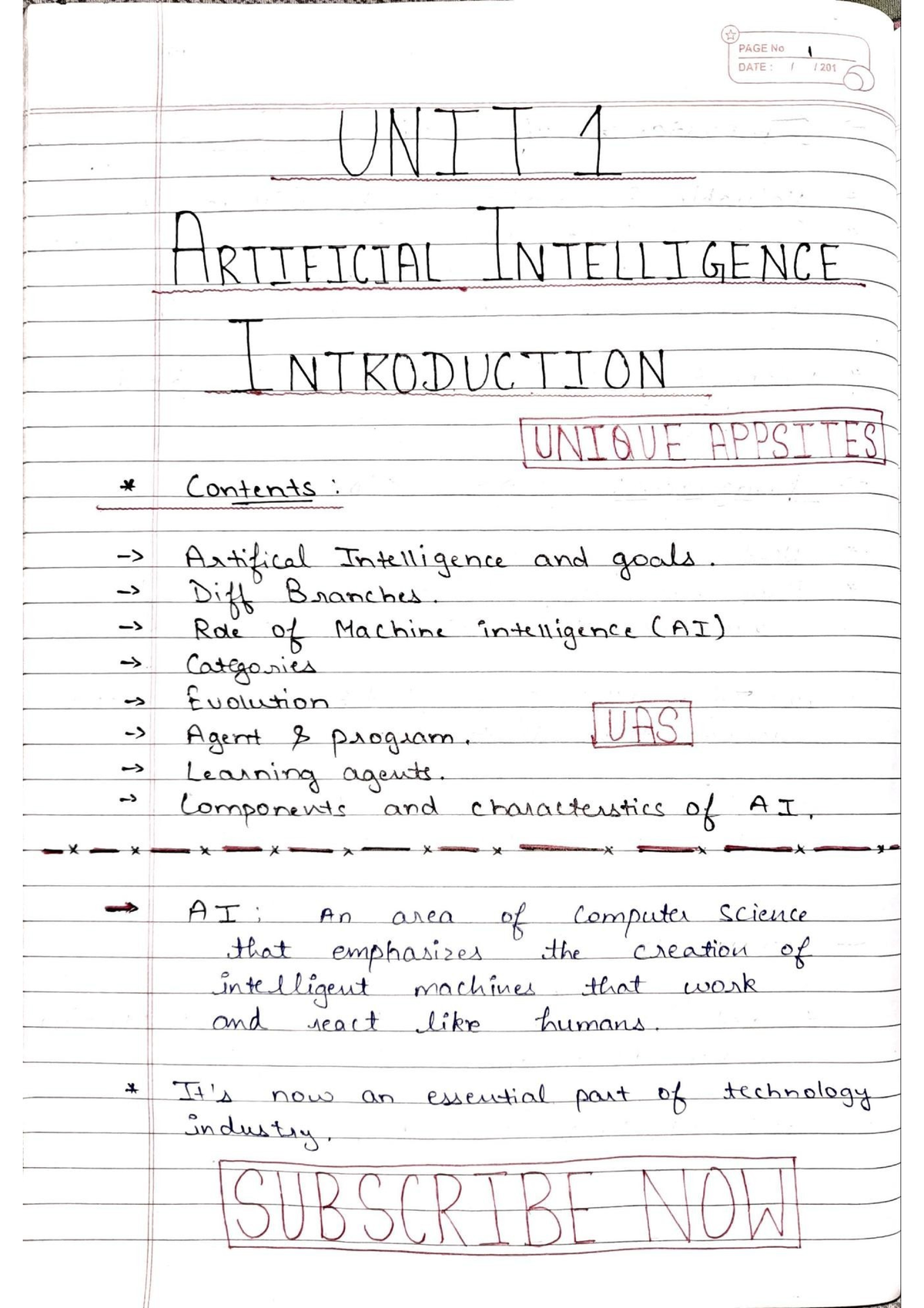 AI-101: Comprehensive Notes on Artificial Intelligence Concepts and ...