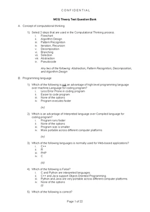 CV1014 Week 4 Lab: Computational Thinking Discussion & Exercises - Studocu