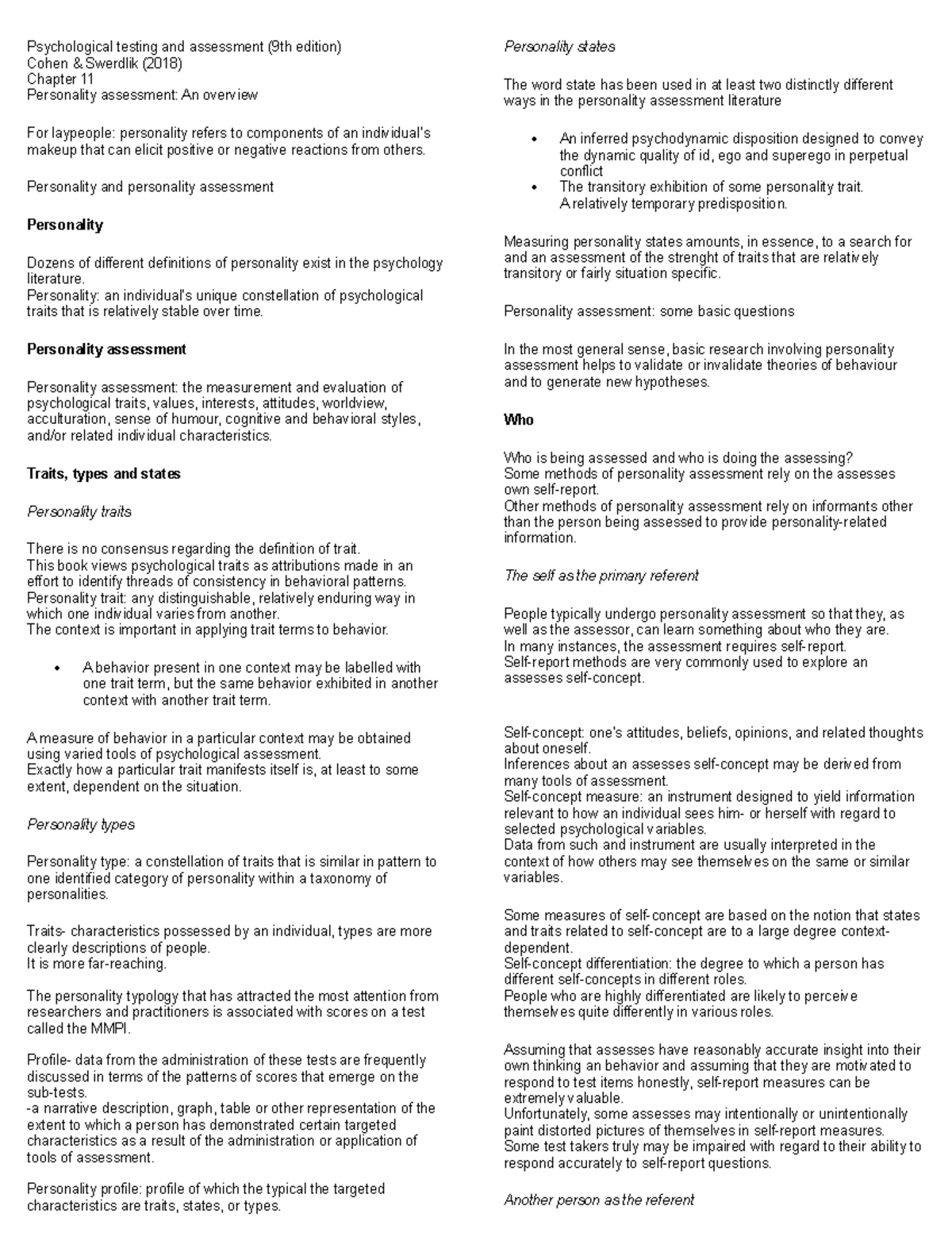 Psychological testing and assessment choter 11 and 12 - Psychological ...