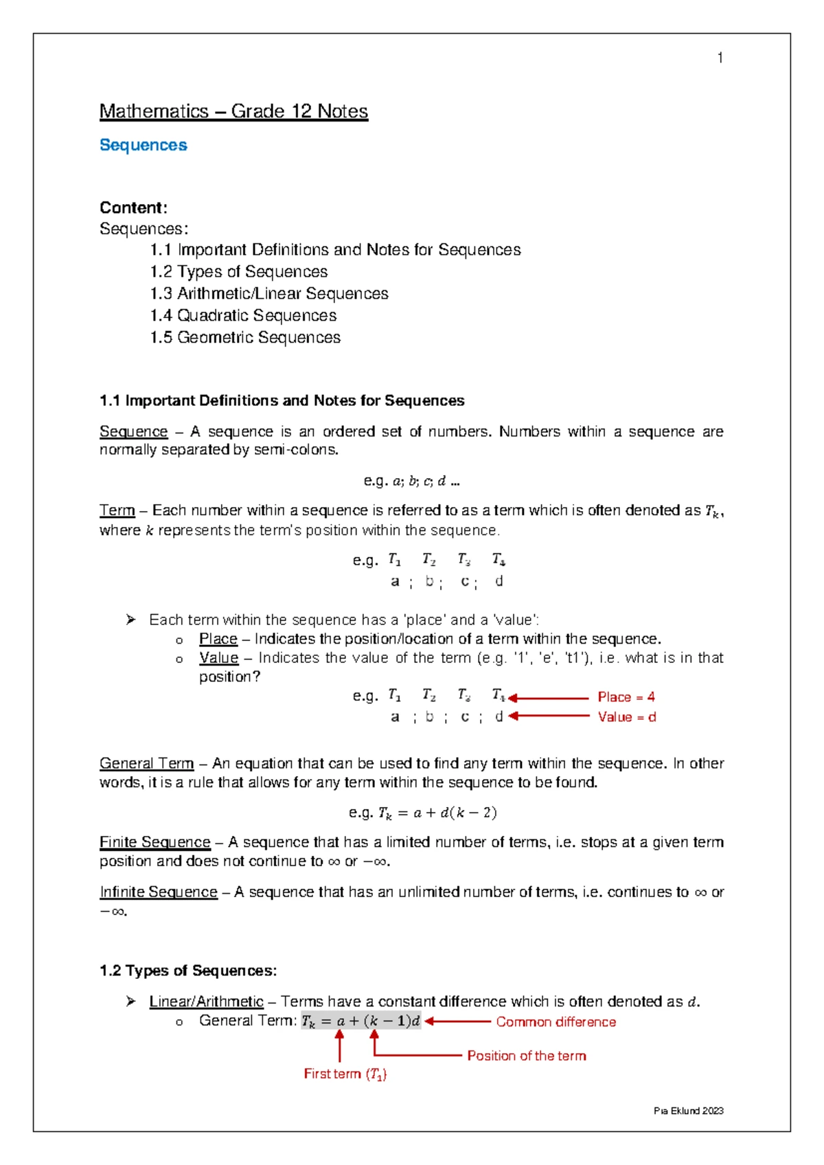 Gr 12 2020 Mathematics Paper 1 - Topic Revision Questions - Mathematics ...