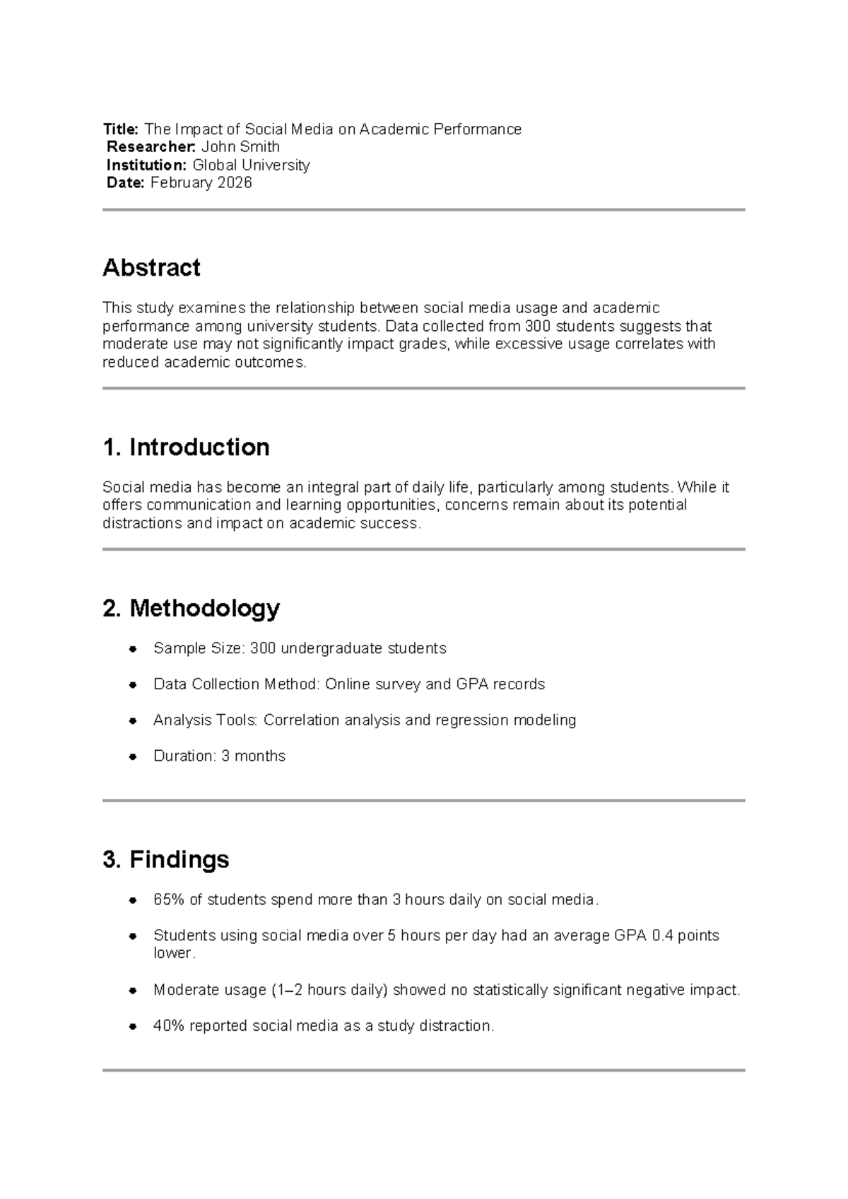 The Impact of Social Media on Academic Performance: A Study (2026 ...