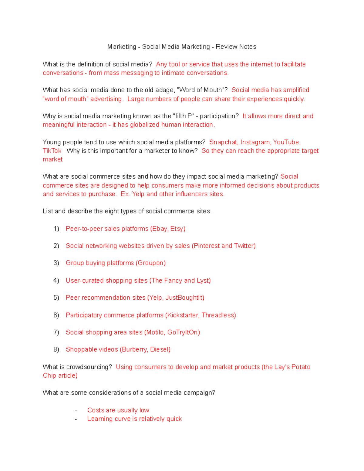 Marketing 101: Social Media Strategies and Best Practices - Review ...