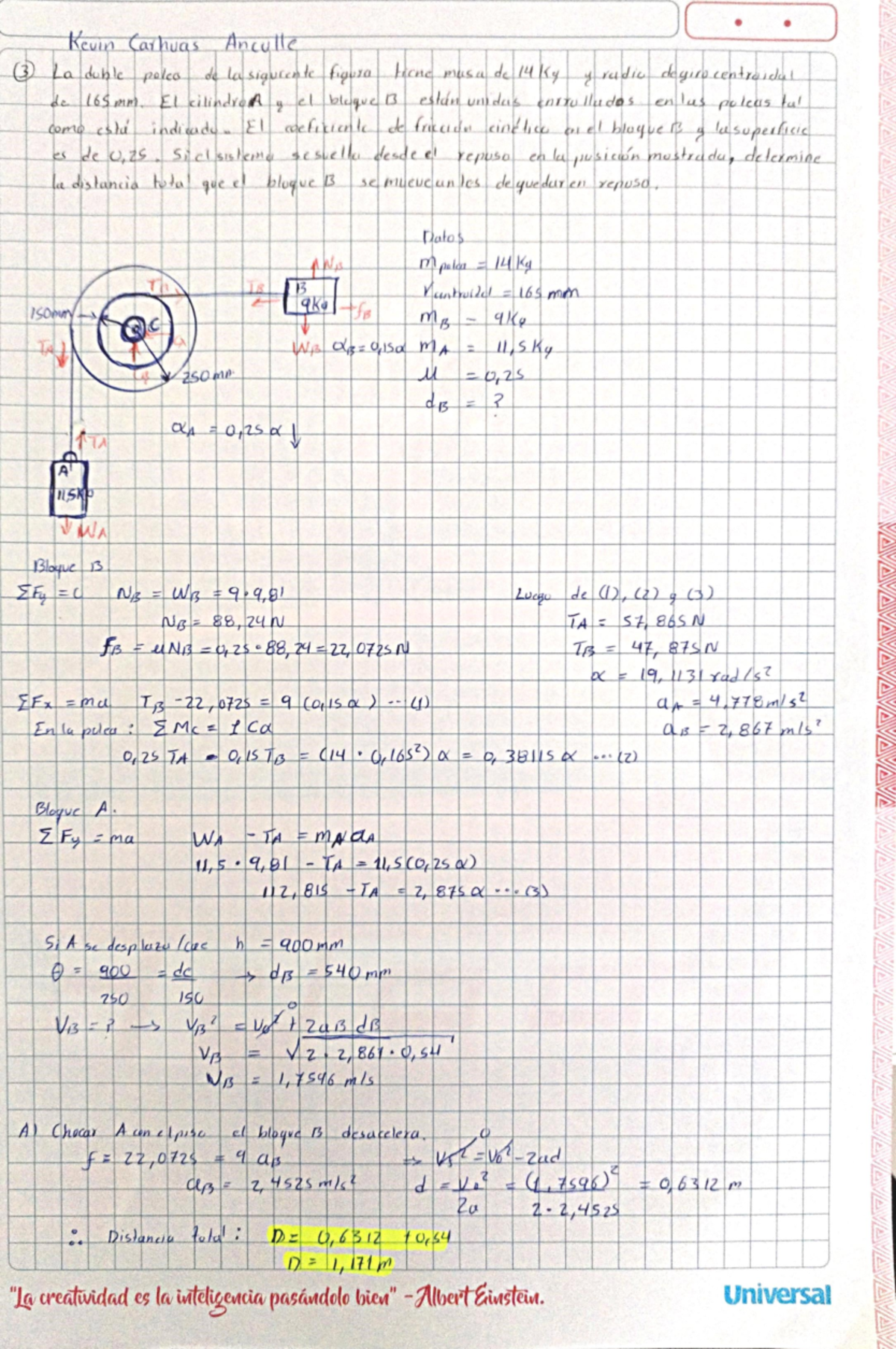 P3 - Vector Mechanics Exercise Notes - Studocu