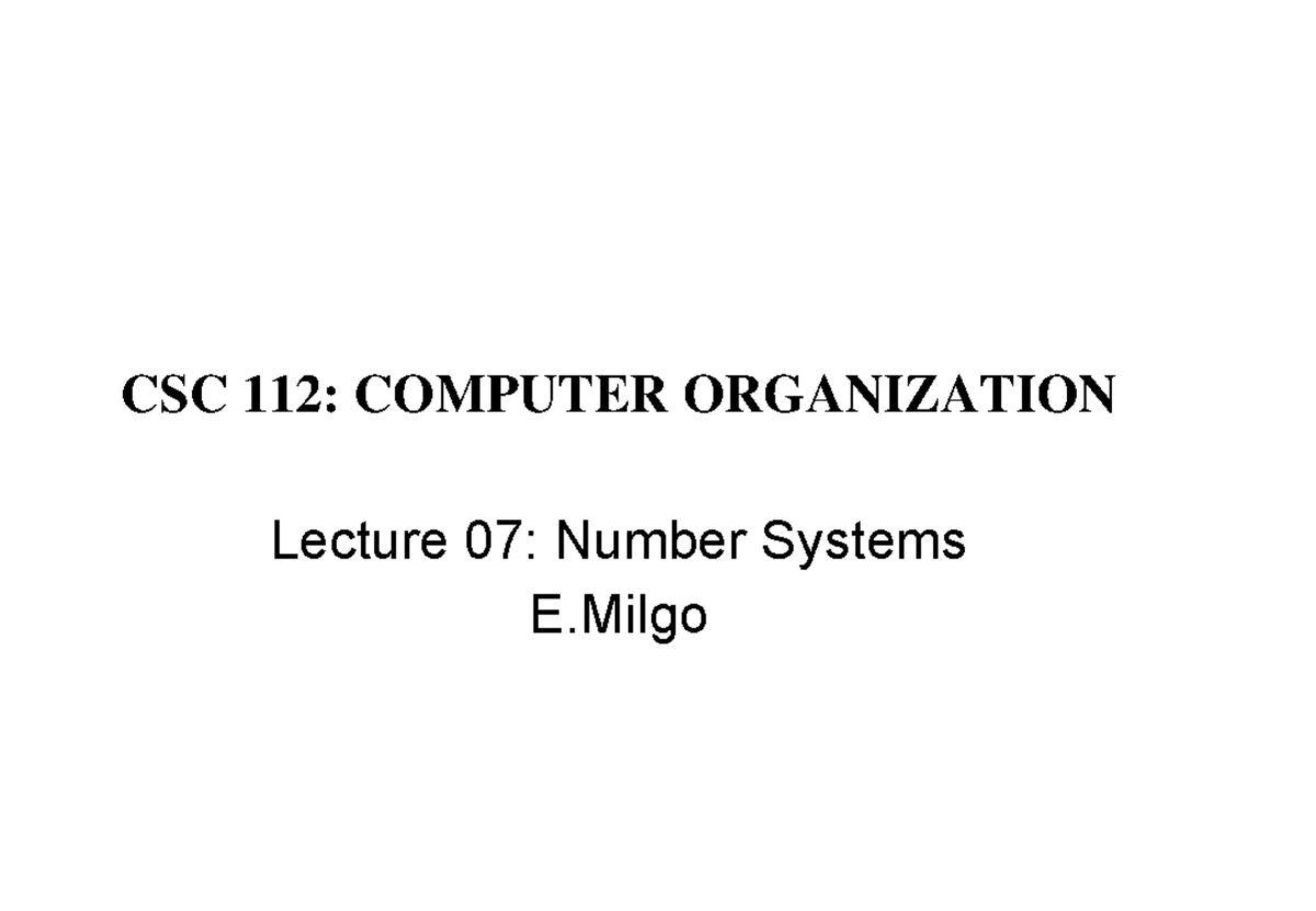 CSC 112 Lecture 06: Introduction to Logic Gates and Their Functions ...