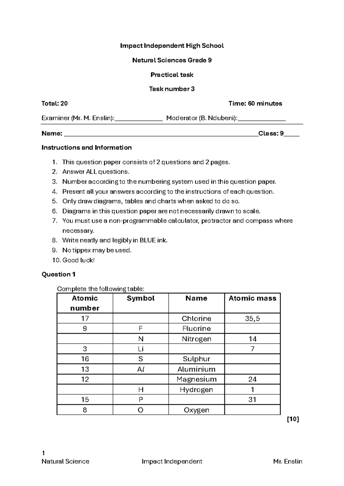 Grade 9 Technology June Exam & Memo 2023 - Questions & Solutions - Studocu