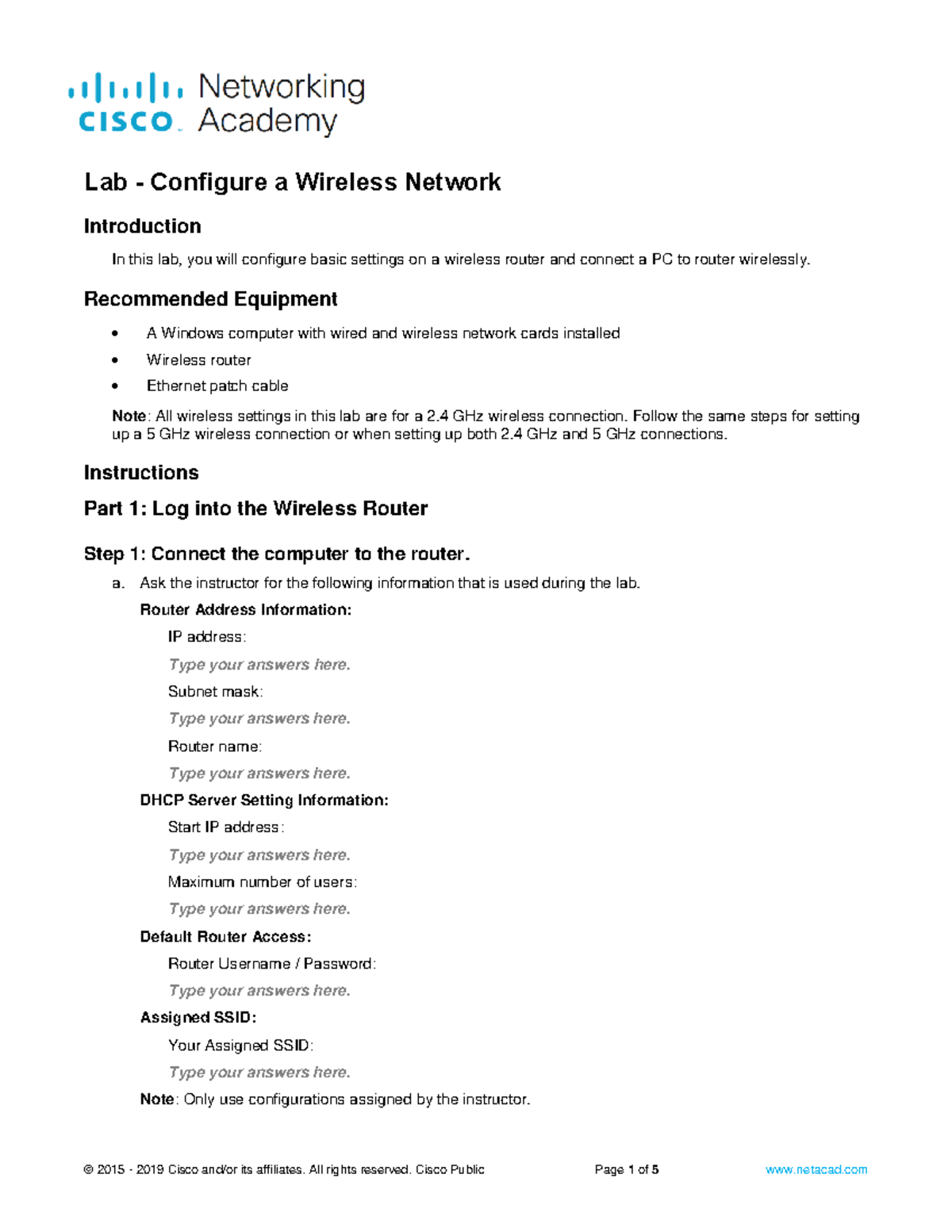 G Wireless Network Configuration For Colleges