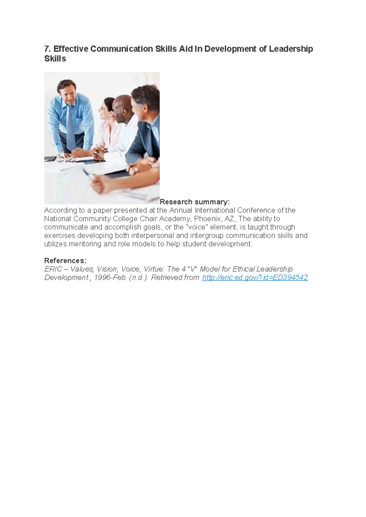 Leadership QUALITIES - 7. Effective Communication Skills Aid In ...