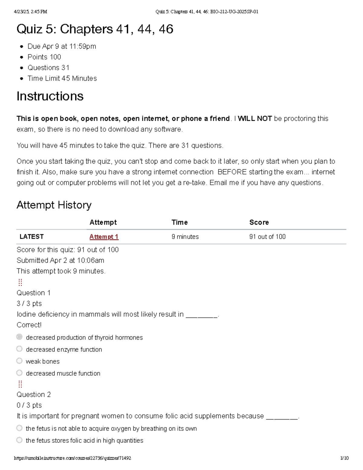 Quiz 5 Review: Key Concepts from Chapters 41, 44, 46 - BIO-212-UG ...