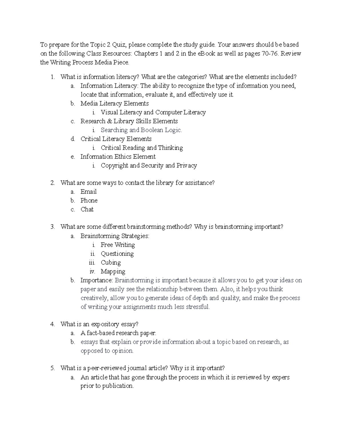 UNV 104 T2 Quiz Study Guide & Key Concepts - Studocu
