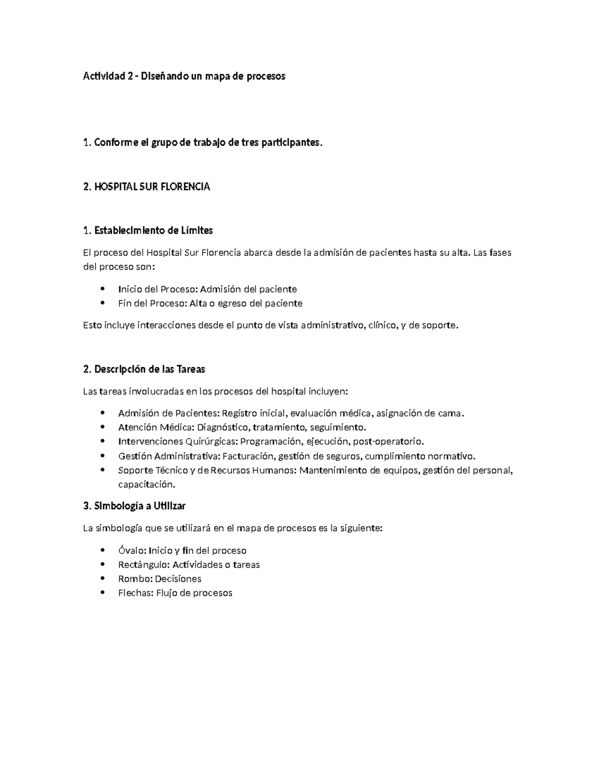 Actividad 2 Diseñando UN MAPA DE Procesos - Actividad 2 - Diseñando un ...