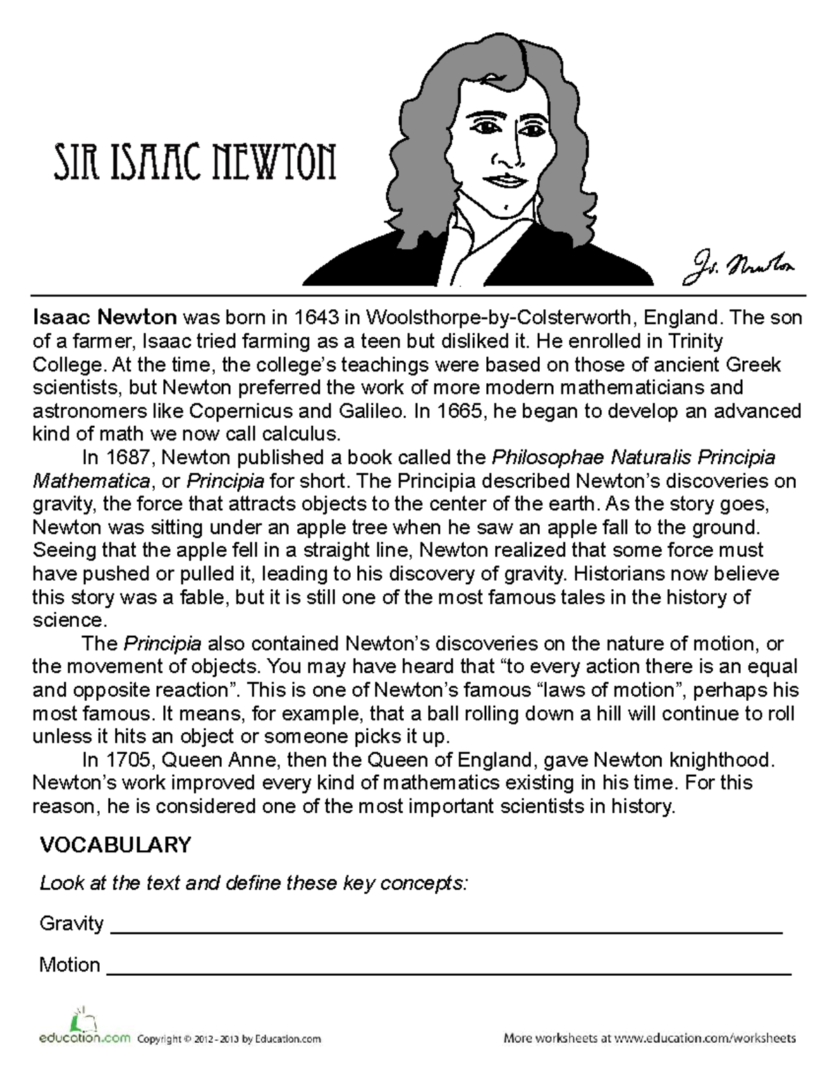Isaac Newton: A Biography of the Father of Calculus and Gravity - Studocu