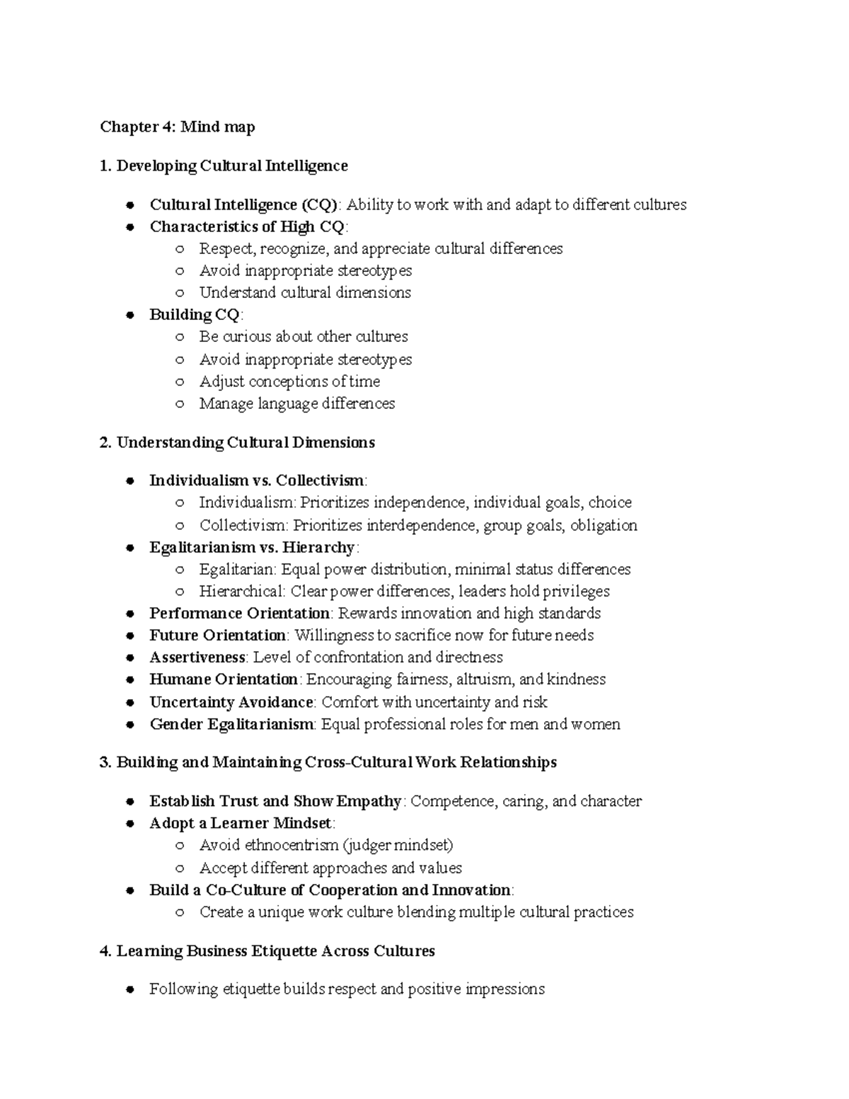 SD 205 Ch 4 - Lecture notes chapter 4 - Chapter 4: Mind map Developing ...