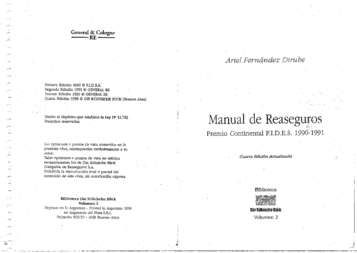 Reaseguro: Manual Completo para Estudiantes (Dirube) - Studocu