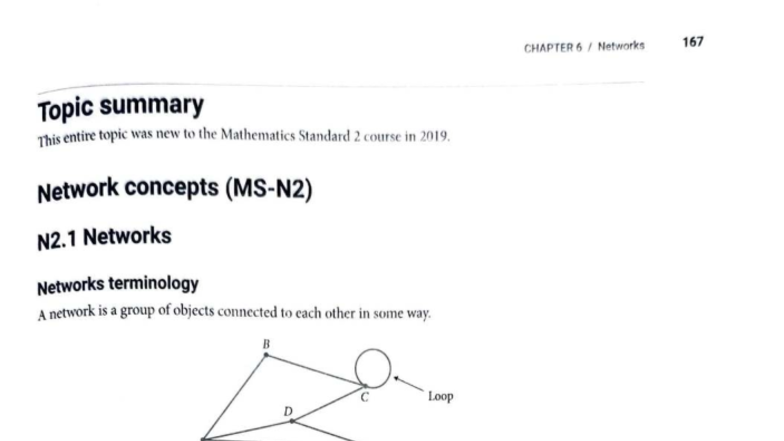 CHAPTER 6 Networks Summary Notes for Homework - Studocu