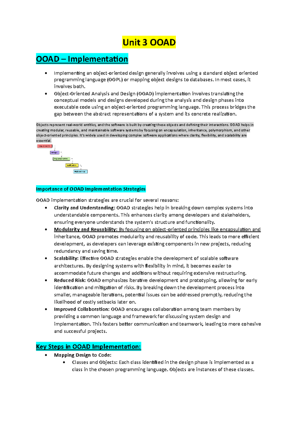 Unit 3 OOAD: Implementation Strategies and Best Practices - Studocu