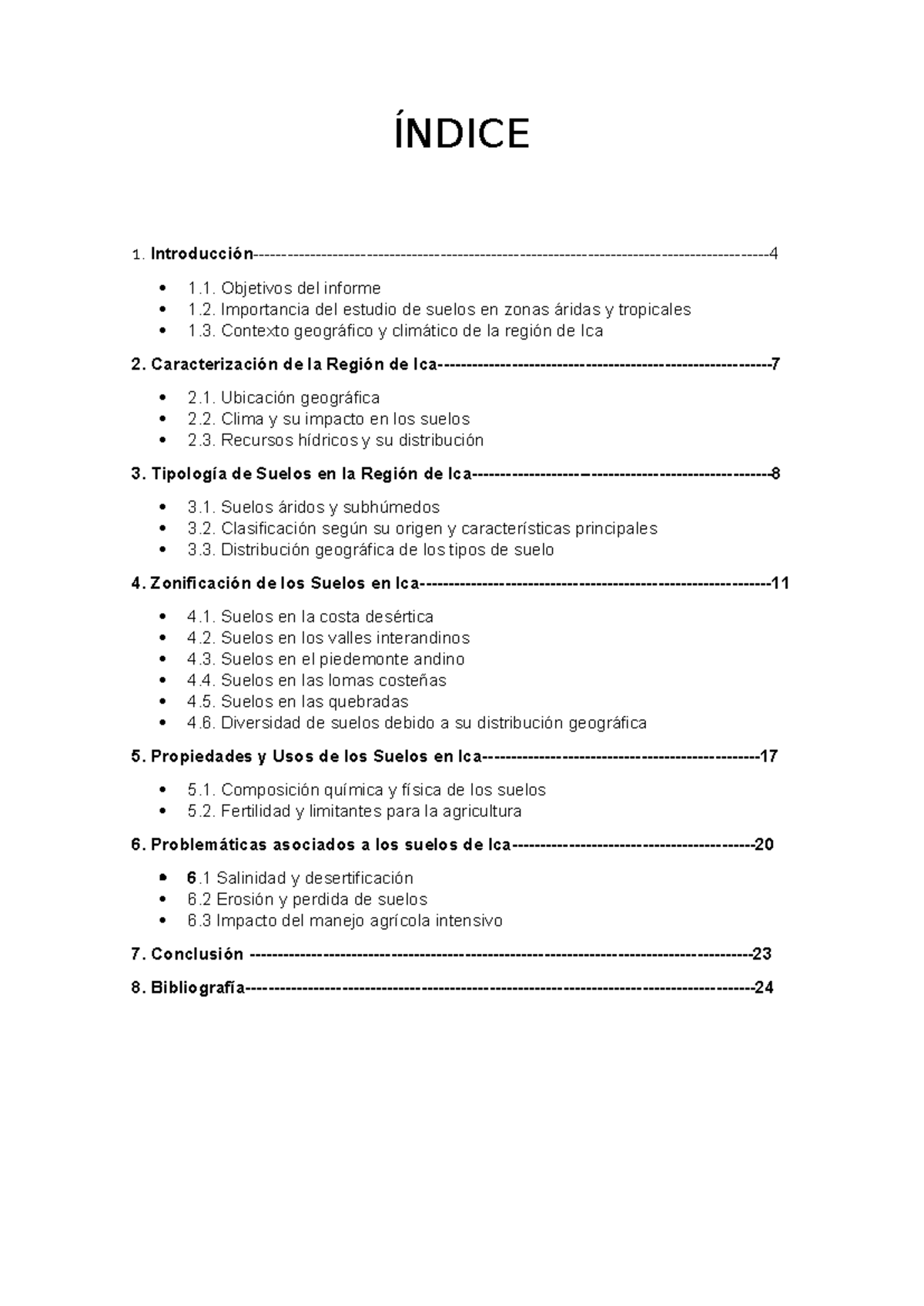 Índice - INDICE - ÍNDICE Introducción- 1. Objetivos del informe 1 ...
