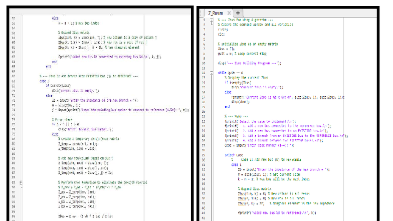 Z Bus Building Algorithm - Power System Lab Output (Course Code: X 55 ...