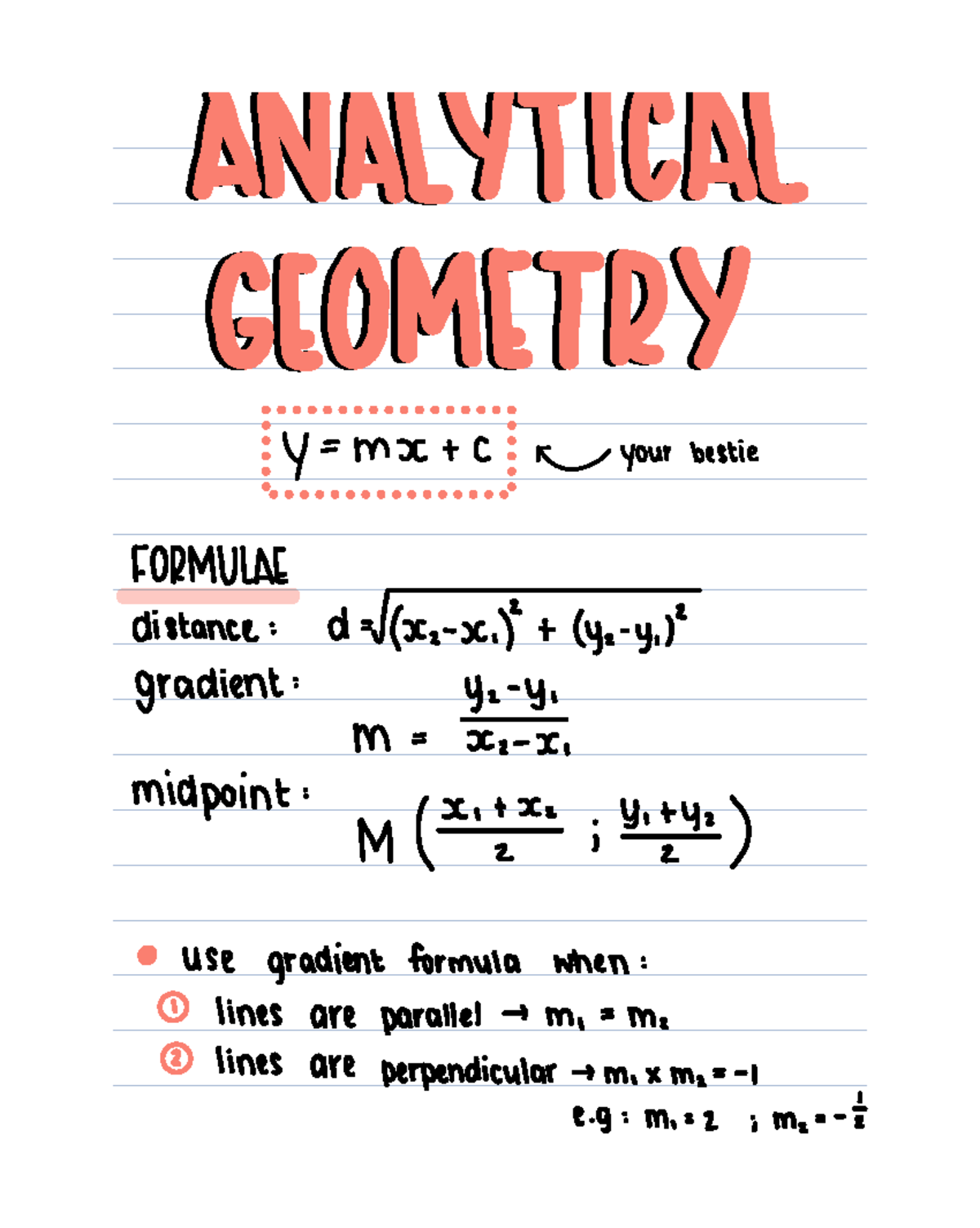 Gr 11 Maths P2: Analytical Geometry, Trigonometry & Statistics Notes ...