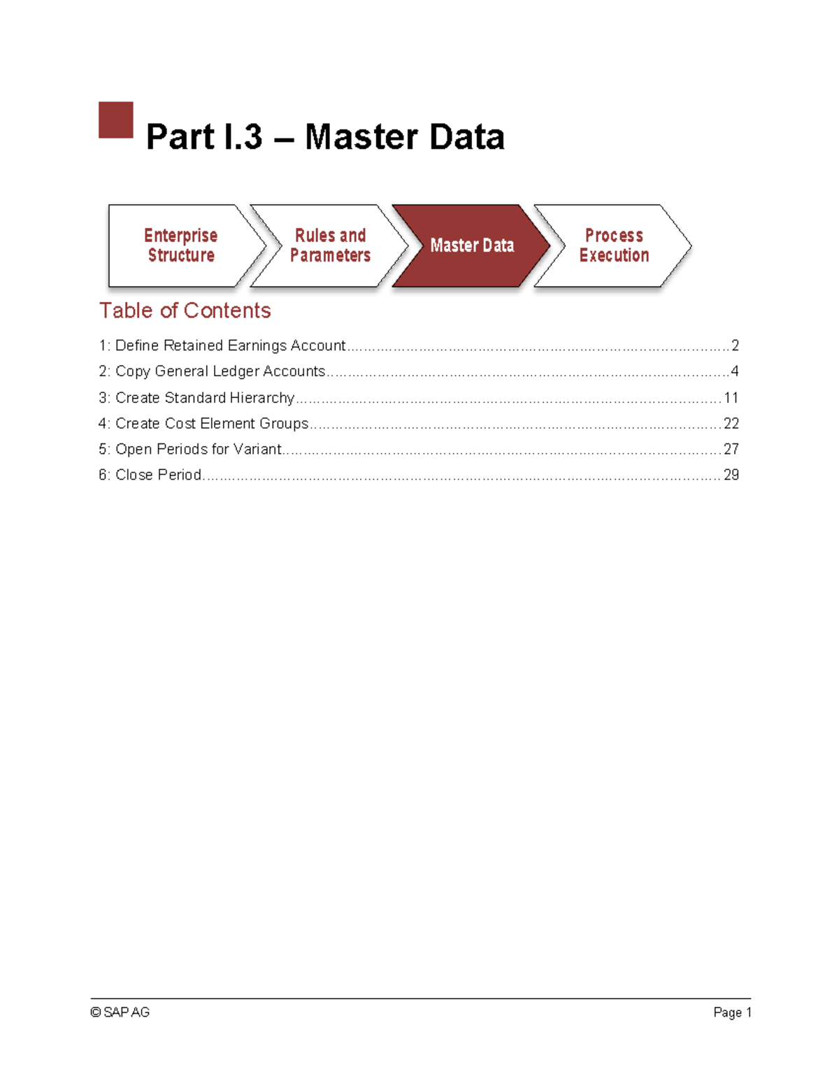 06 - Financial Accounting - Master Data - Part I – Master Data Table of ...