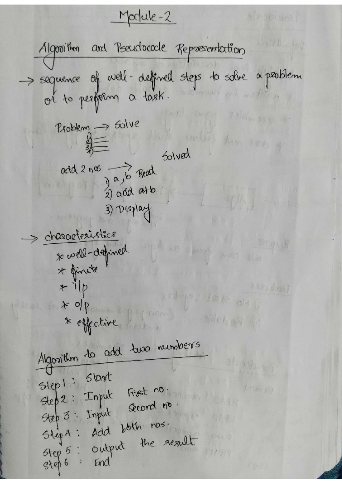 Algorithm and Pseudocode Representation for Python Mod2 - Studocu