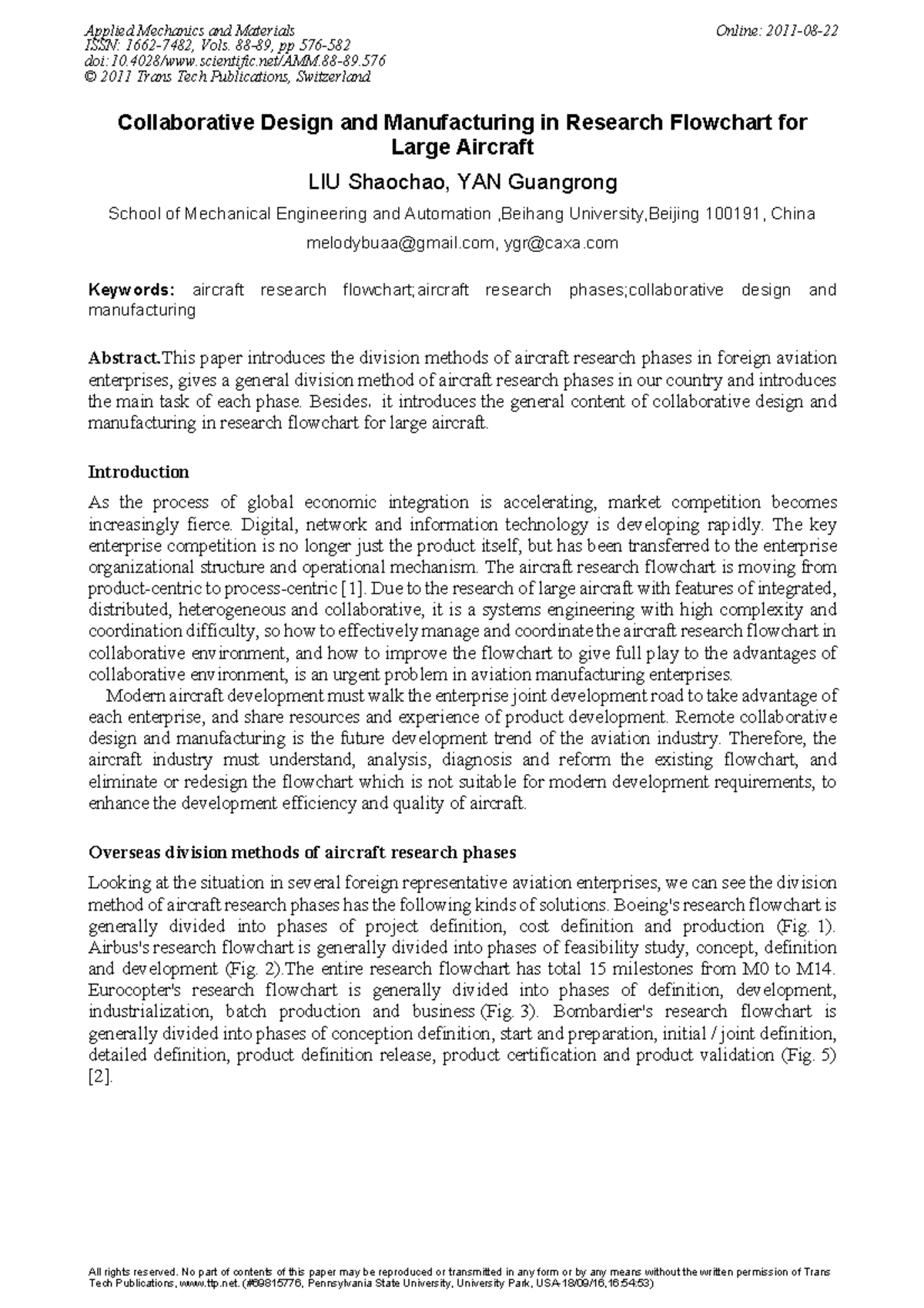 Document-aircraft development phases - Collaborative Design and ...