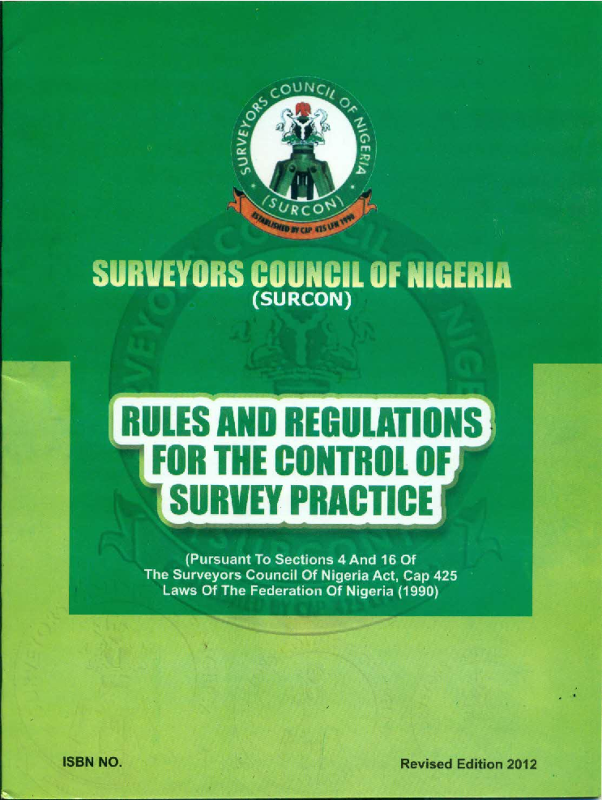 SURCON Rules & Regulations for Survey Practice Control (Cap 425) - Studocu